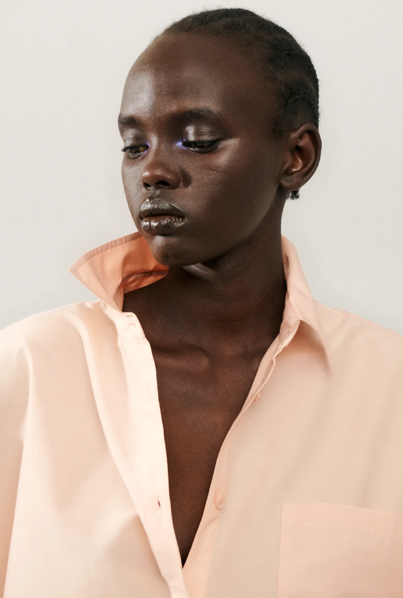 Cotton Silk Round Shirt Daybreak - Image 5