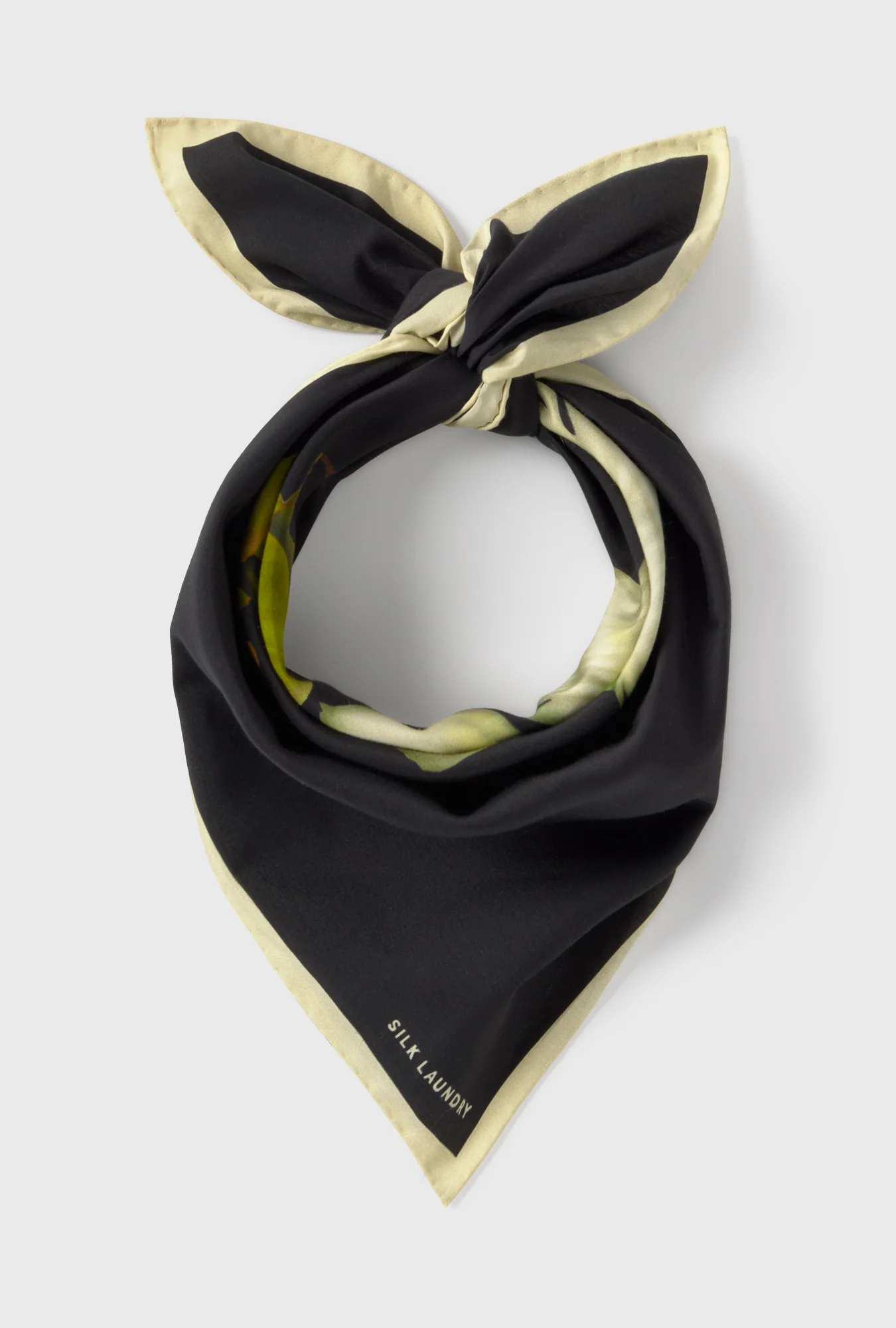 Cotton Silk Scarf Egret - Image 2