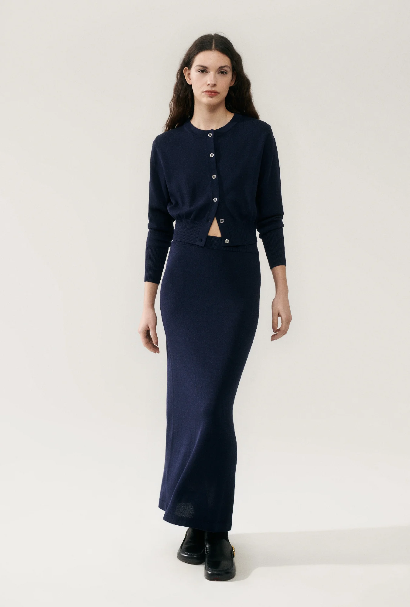 Cropped Cardigan Midnight - Image 2