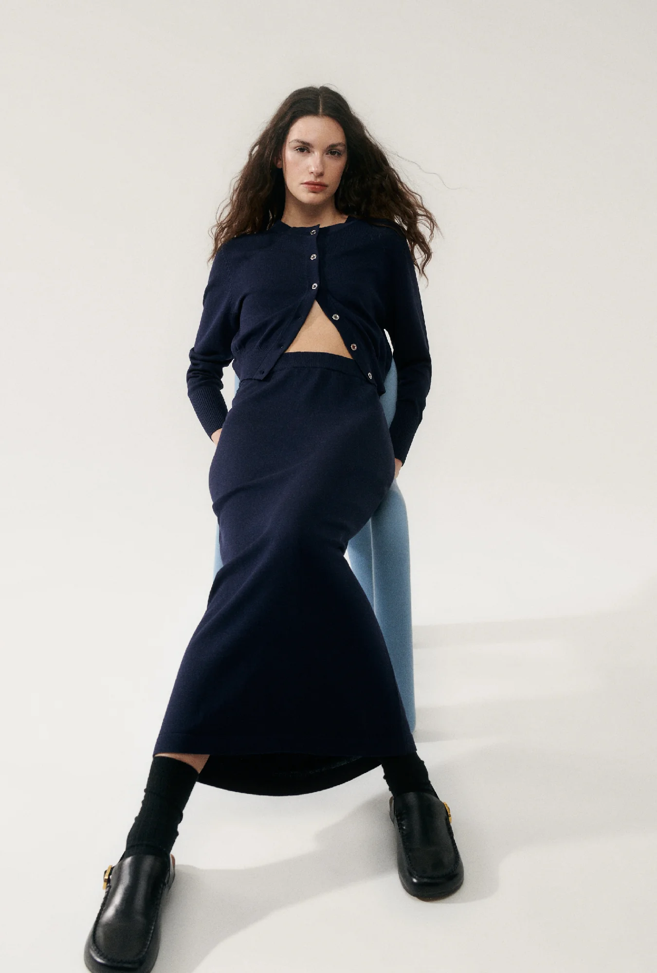 Cropped Cardigan Midnight - Image 5