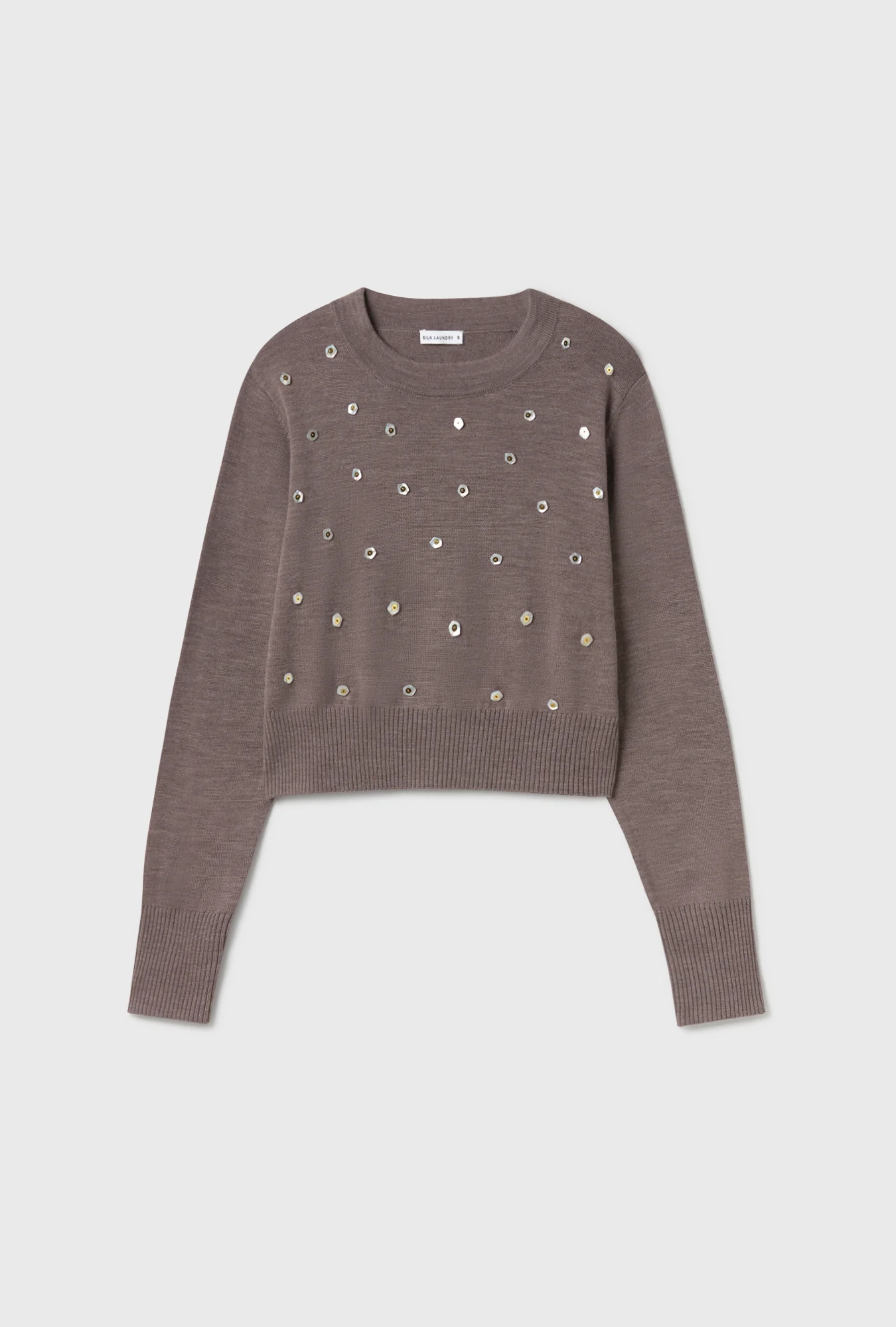 Cropped Crewneck Pearl