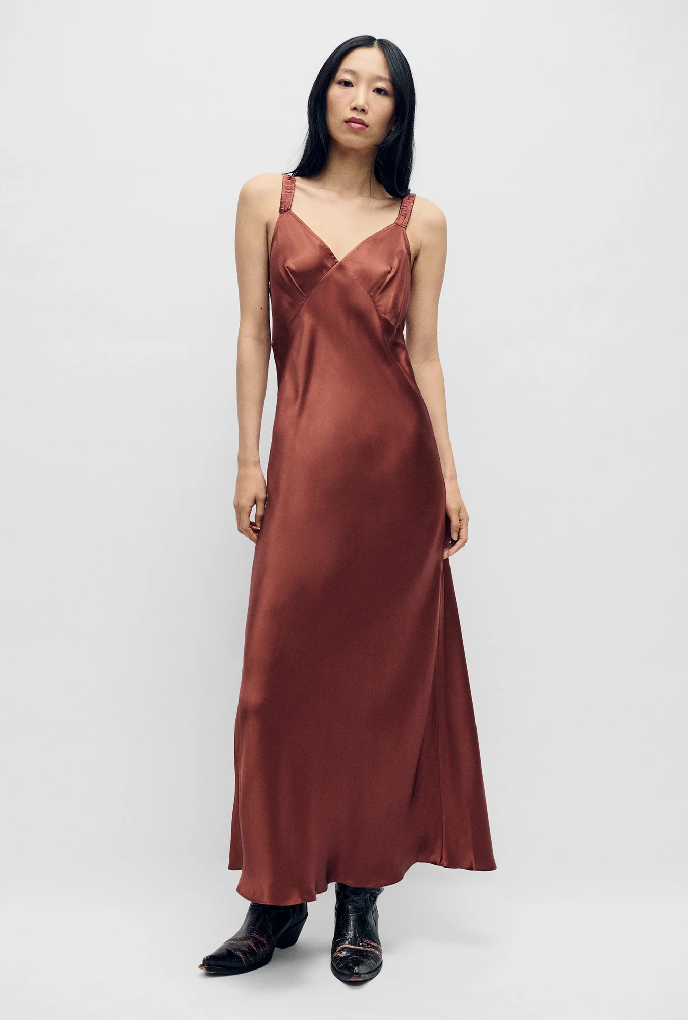 Deco Ruched Dress Canyon - Image 2