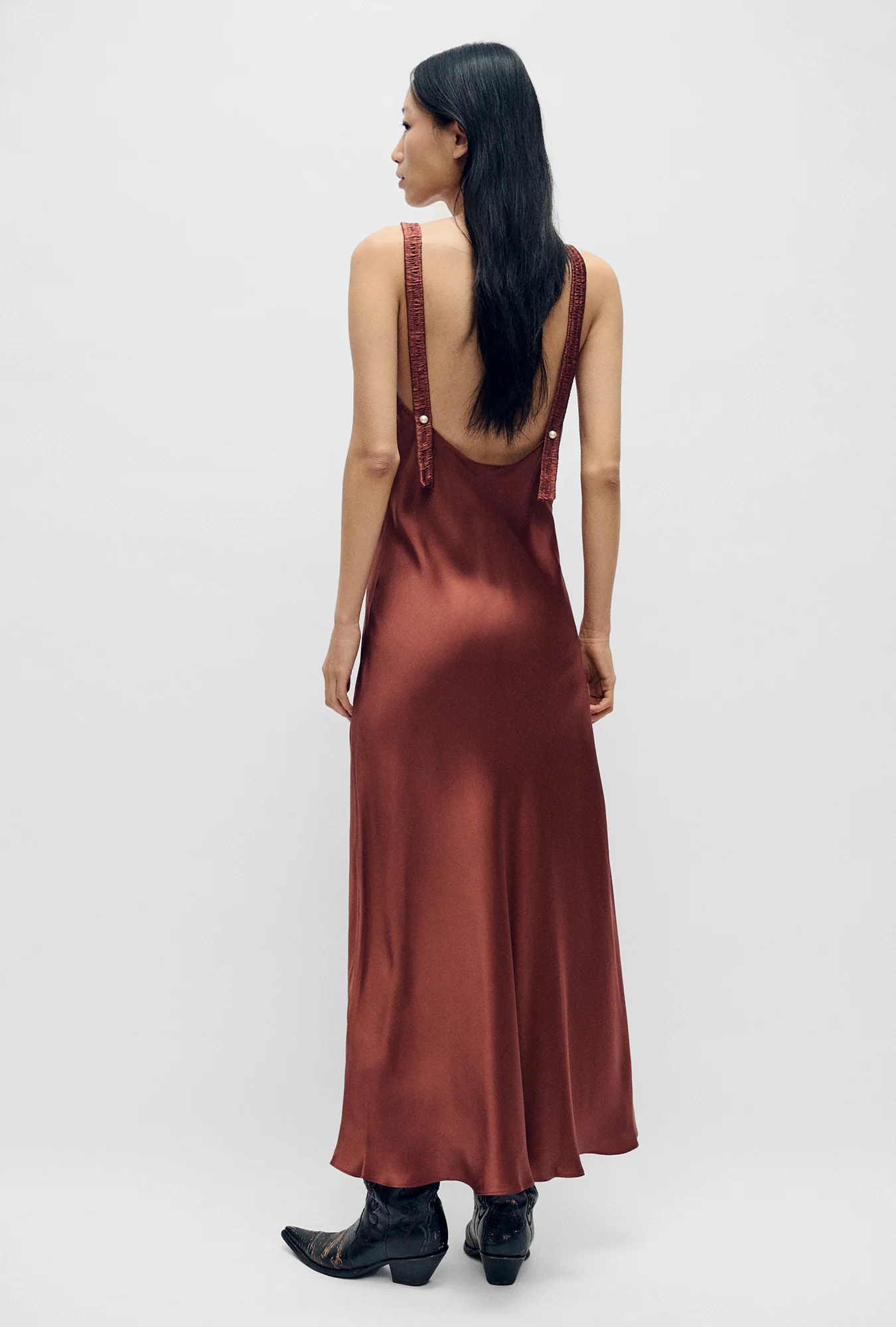 Deco Ruched Dress Canyon - Image 3