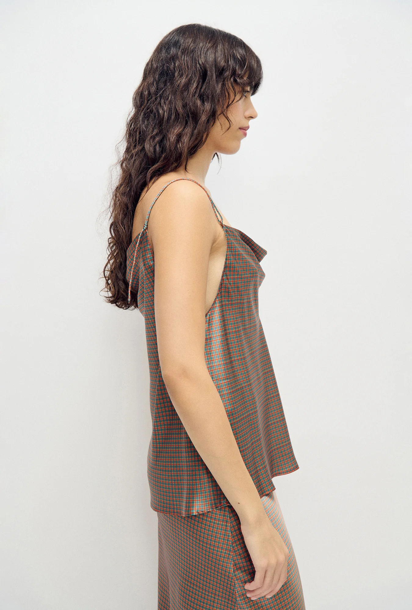 Drape Cami Micro Plaid - Image 5