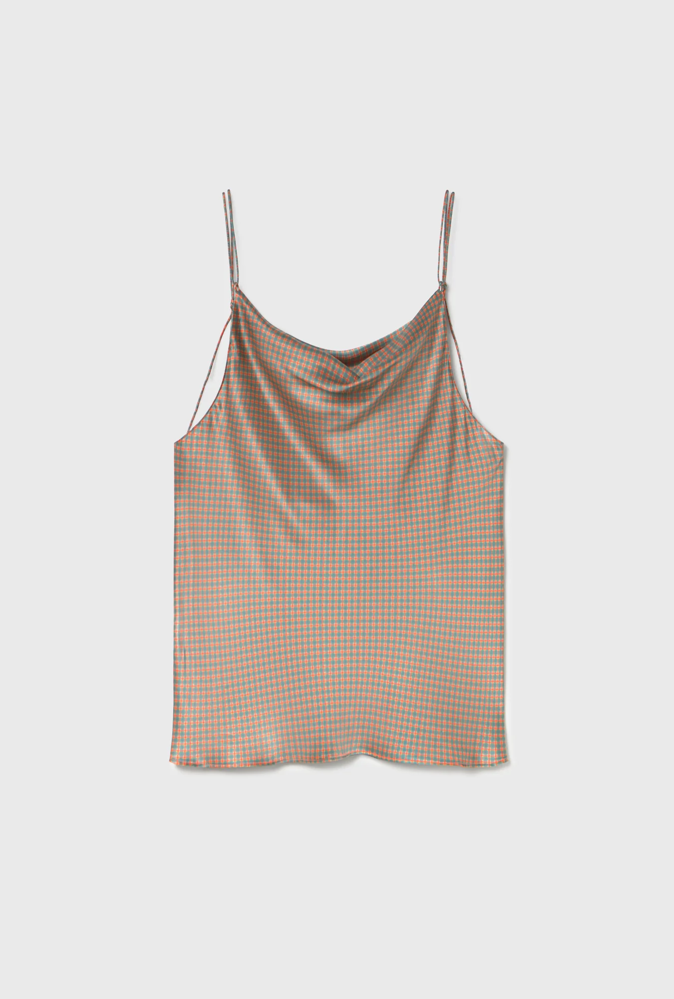 Drape Cami Micro Plaid - Image 7