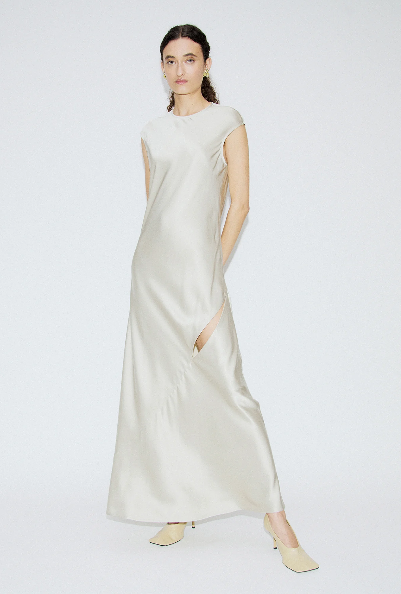 Drape Dress Hazelnut - Image 2