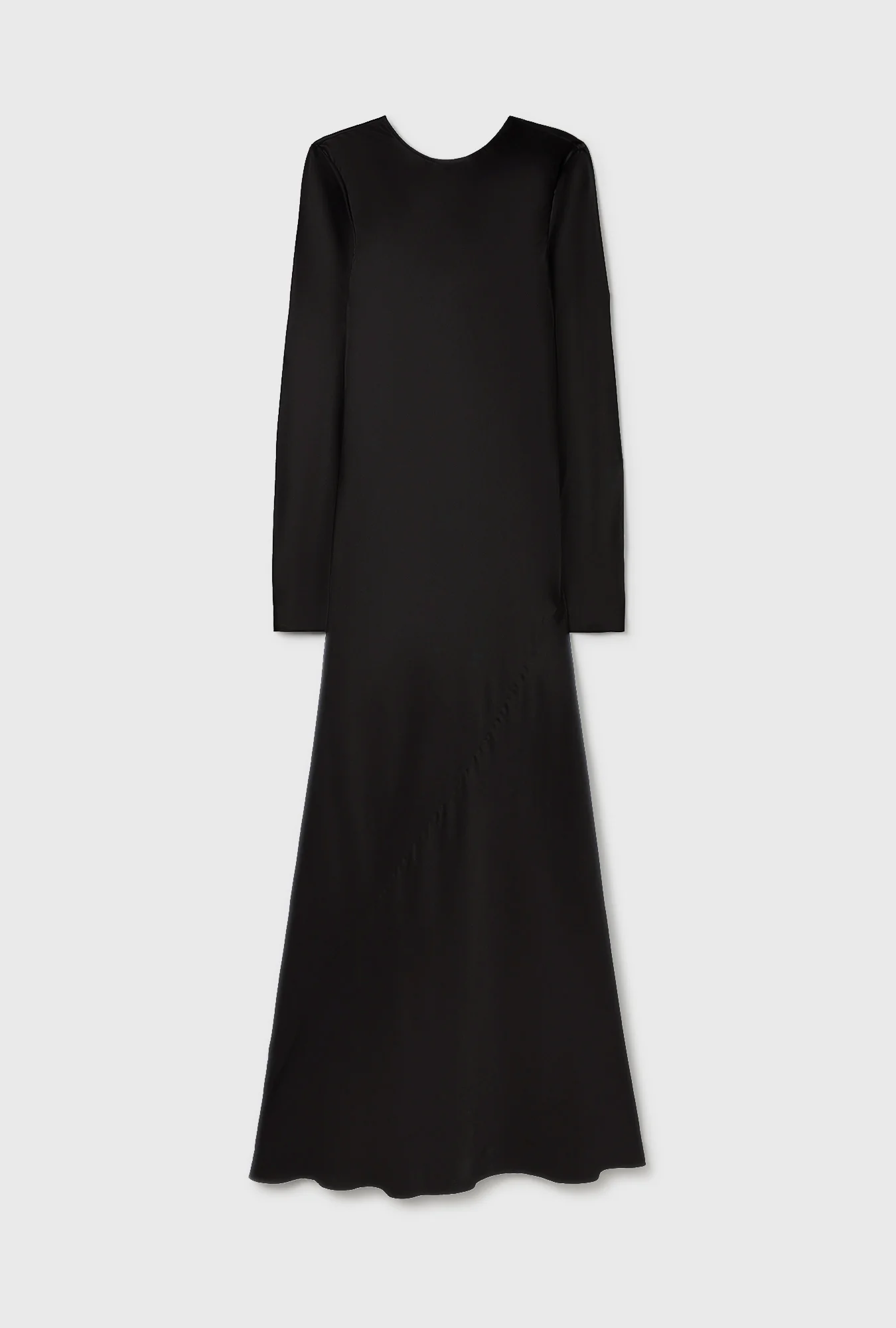 Full Sleeve Bias Dress Black