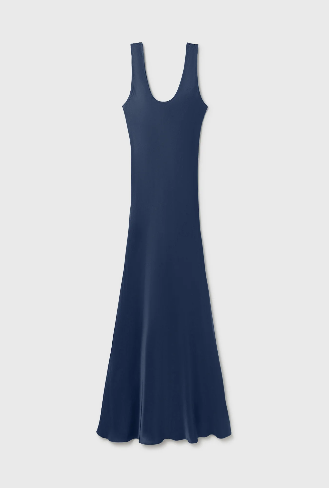 Habotai Scoop Neck Dress Midnight