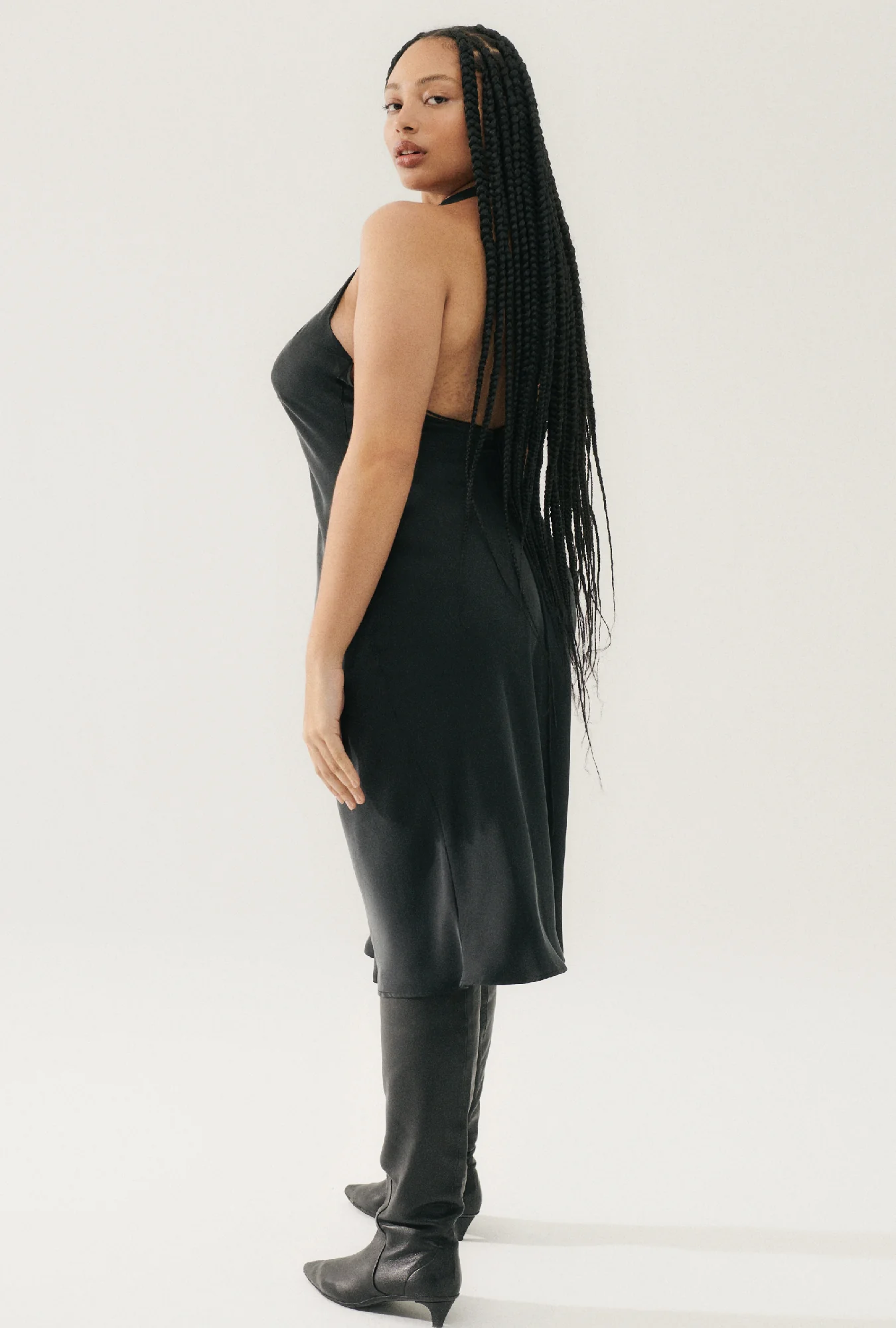 Halter Dress Black - Image 3