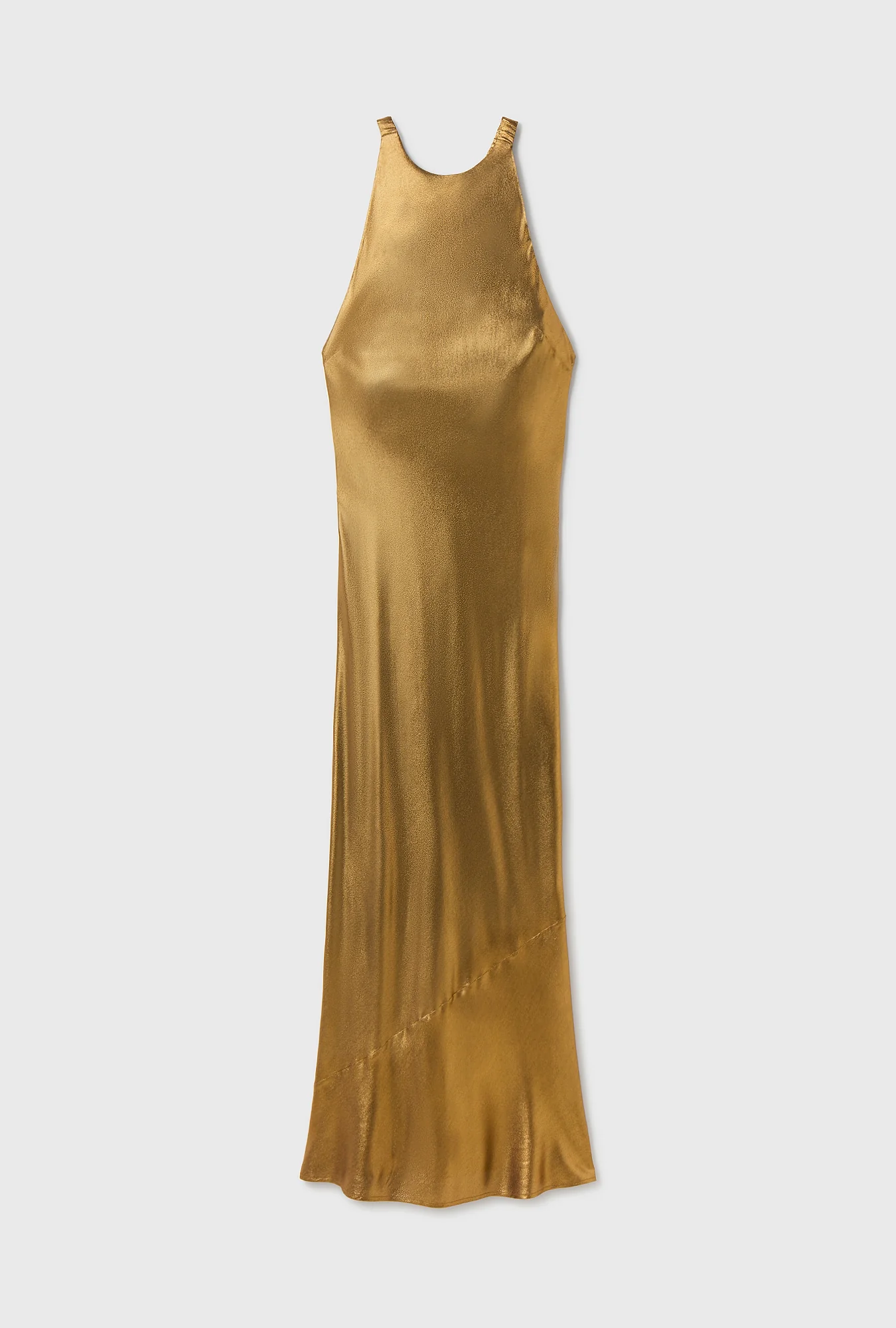 High Low Dress Gold