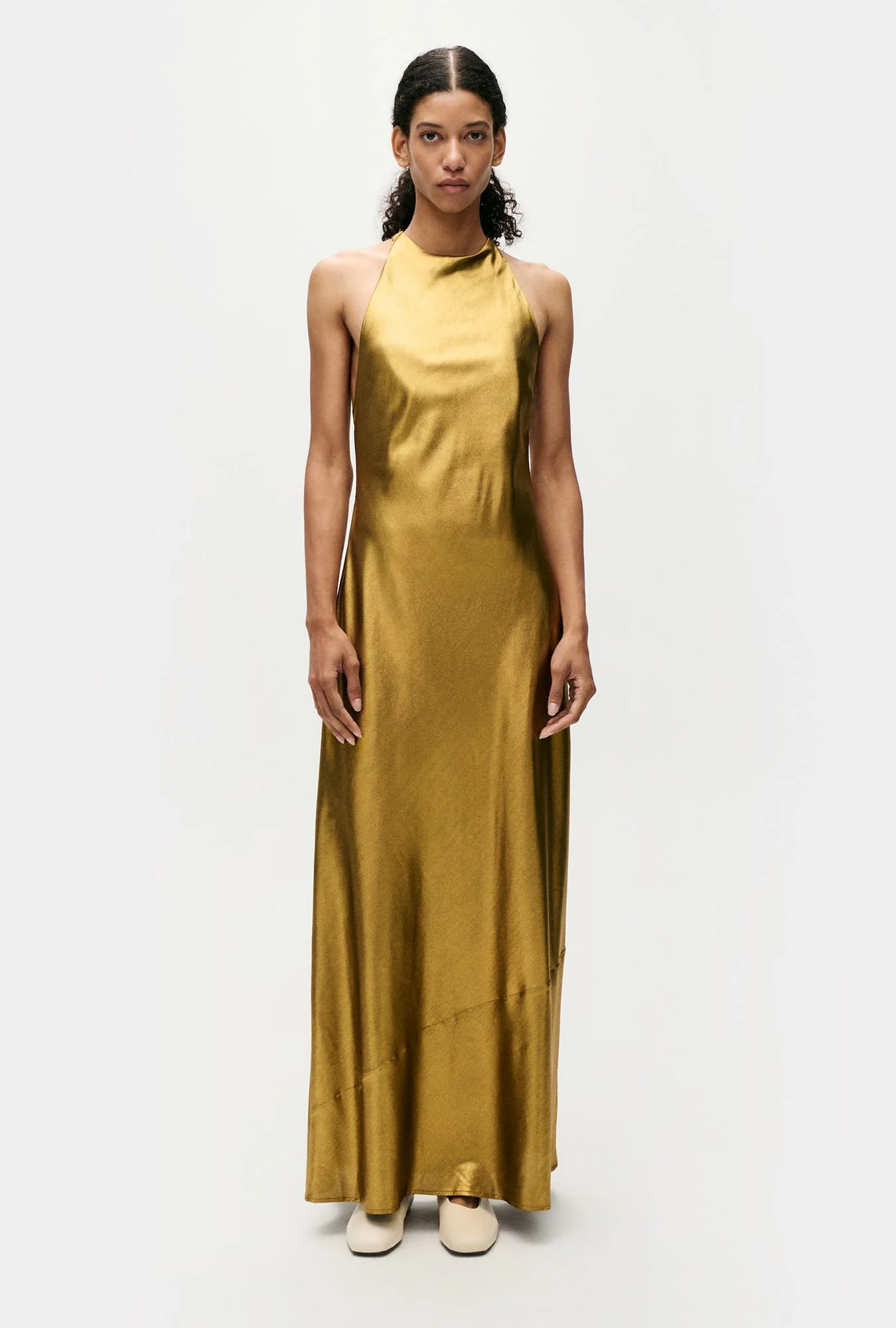 High Low Dress Gold - Image 2