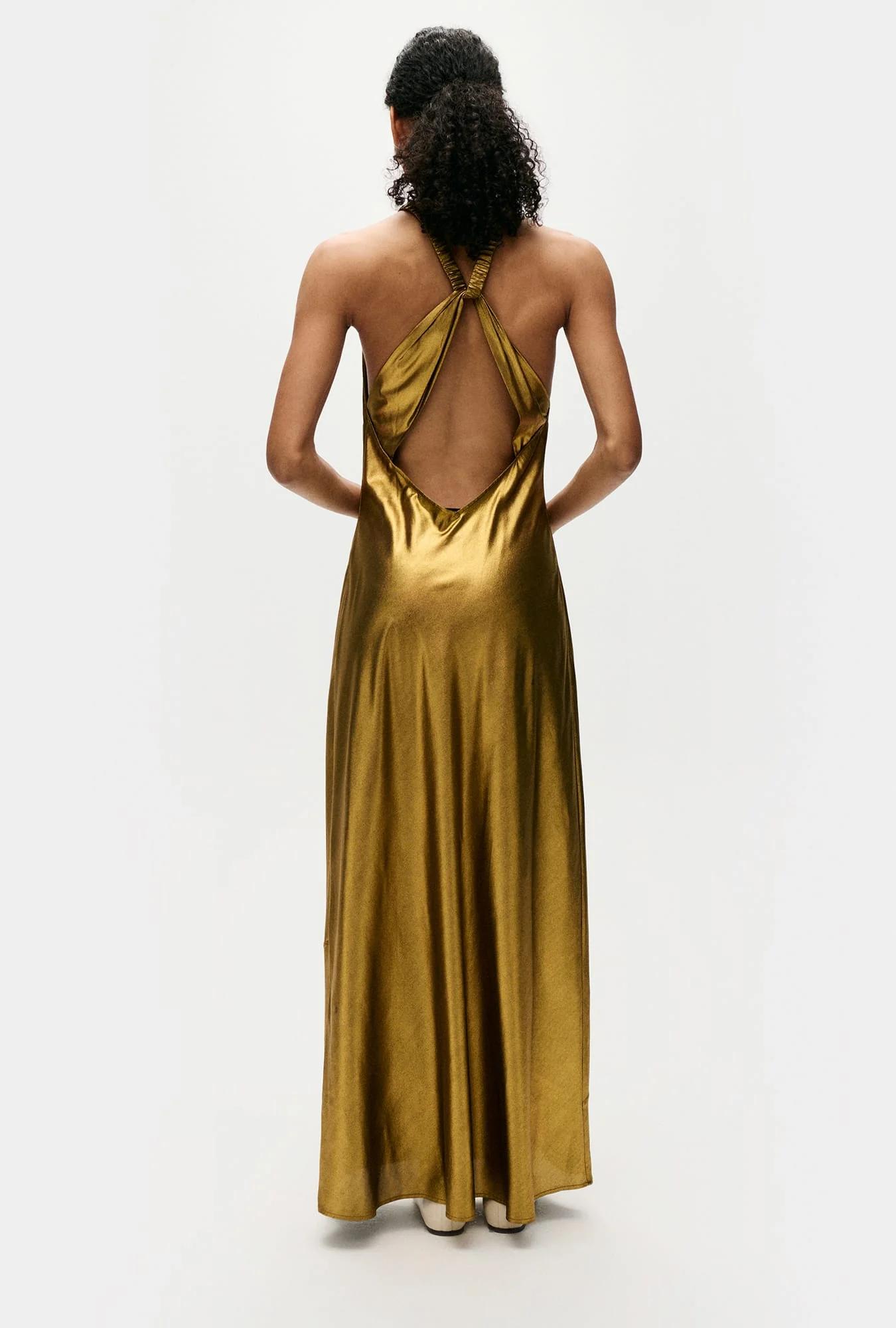 High Low Dress Gold - Image 3