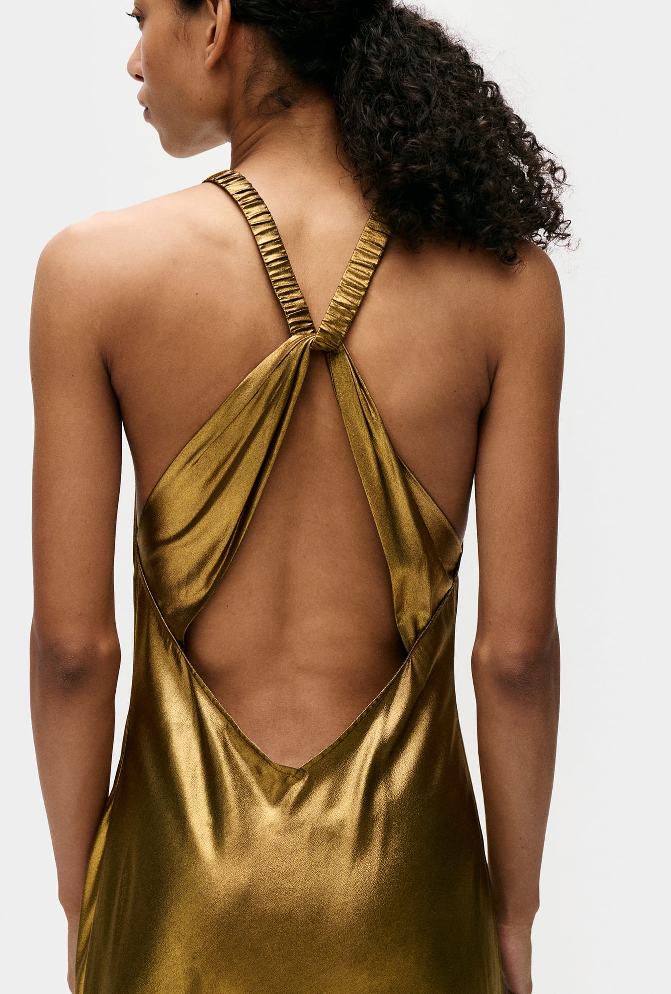 High Low Dress Gold - Image 4
