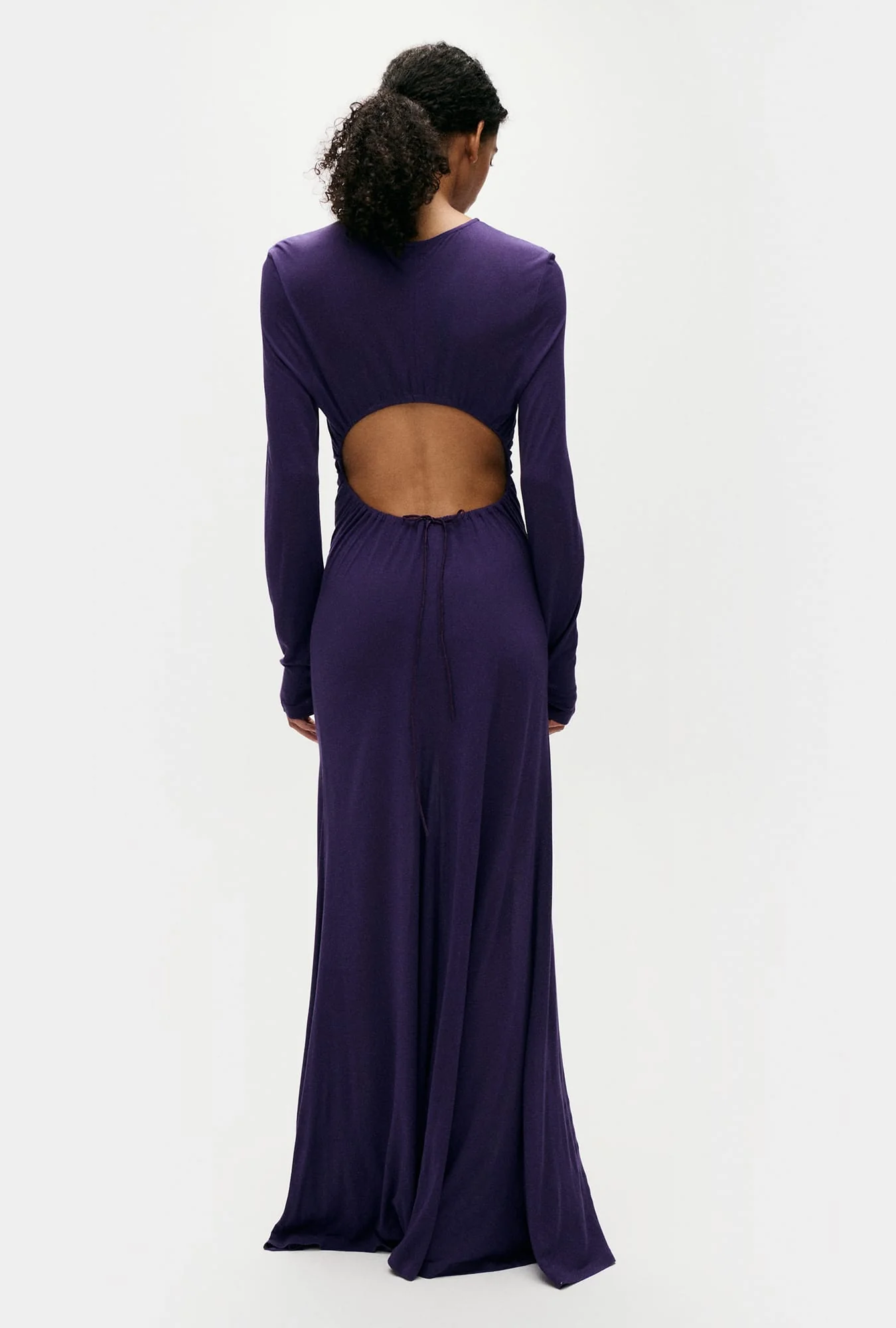 Jersey Modal Cutaway Dress Nightshade - Image 3
