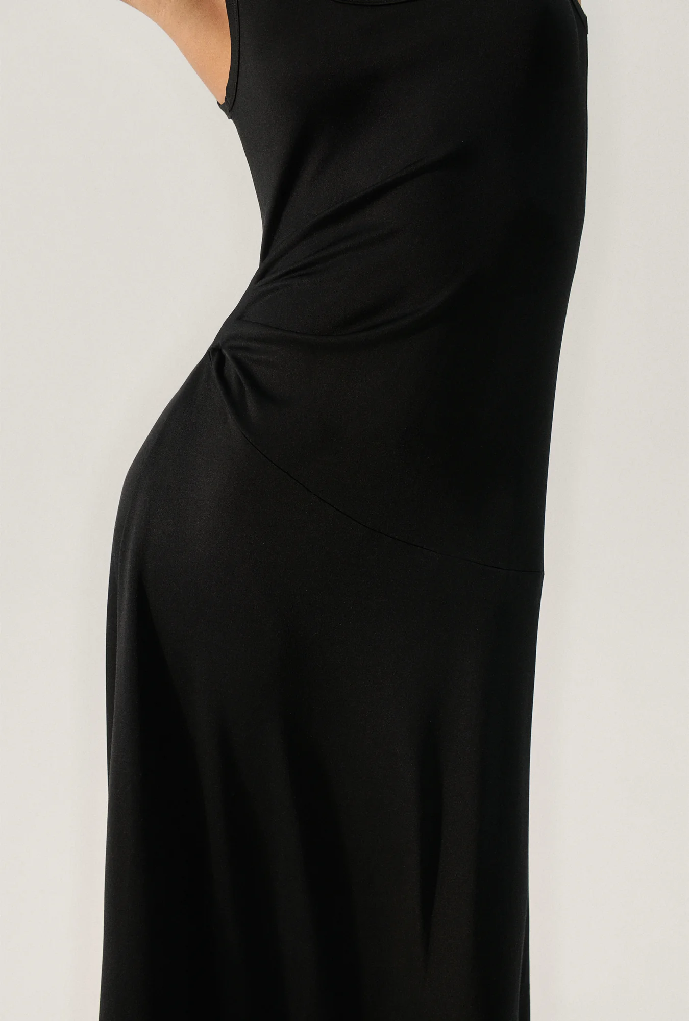Jersey Sleeveless Dress Black - Image 5
