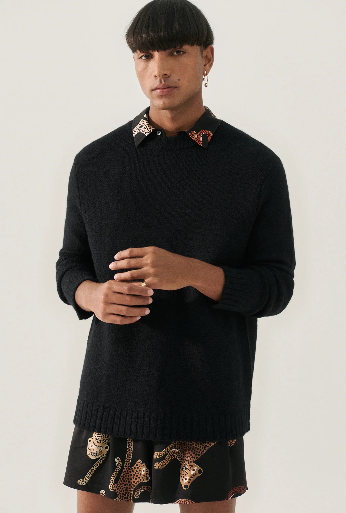 Knit Crewneck Black - Image 5