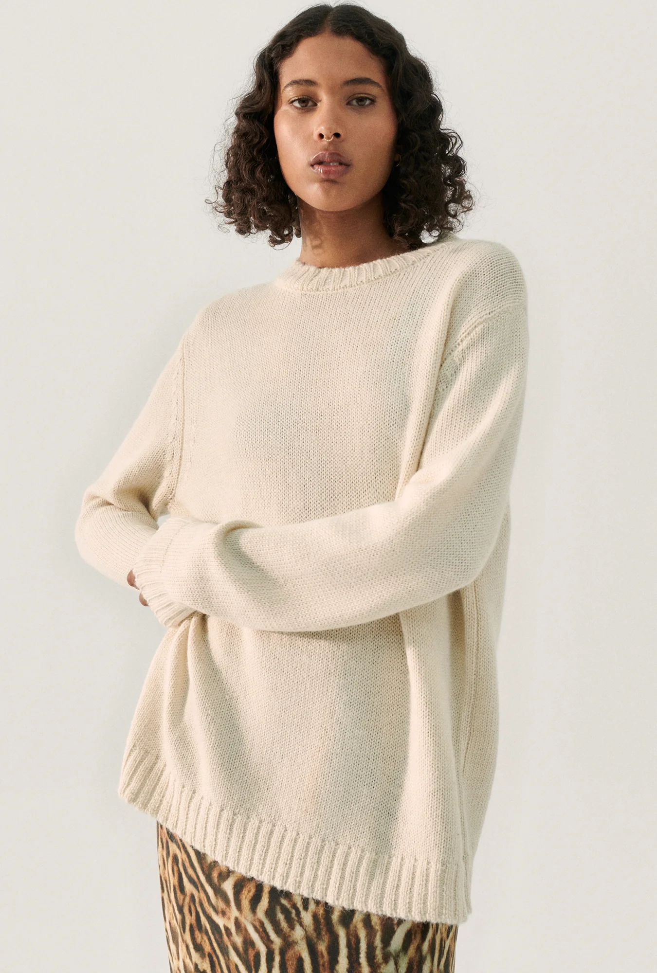 Knit Crewneck Natural - Image 2