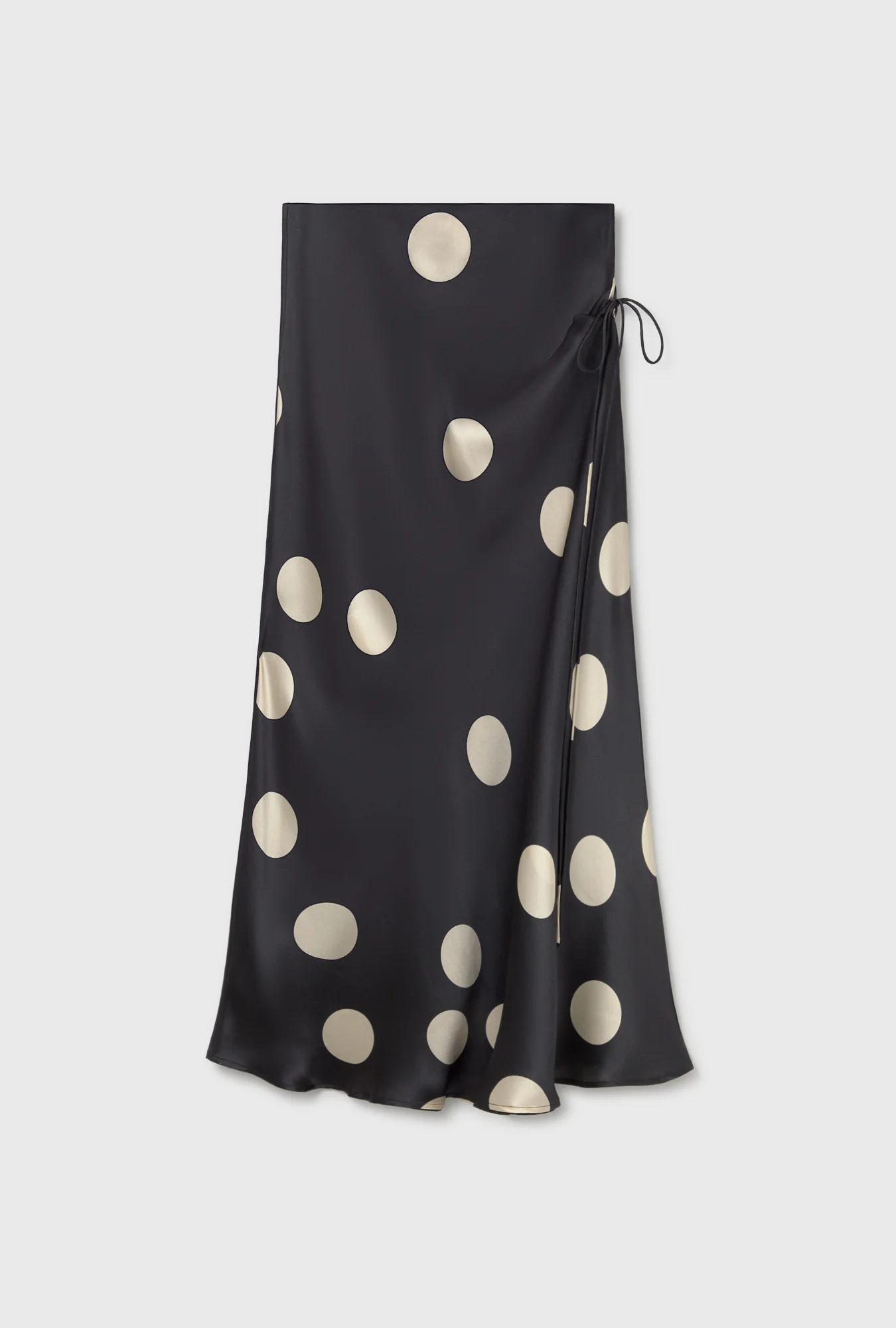 Long Bias Cut Skirt Large Polka Dot - Image 5
