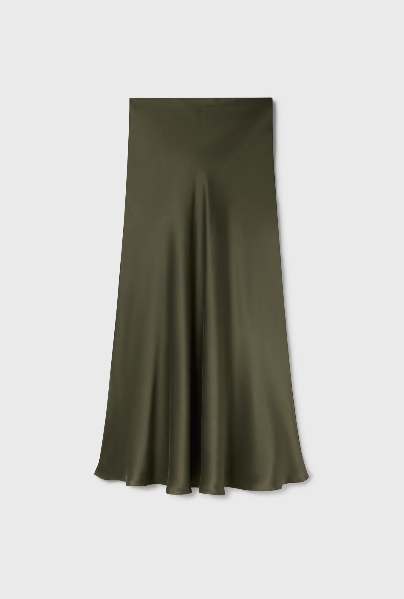 Long Bias Cut Skirt Pine