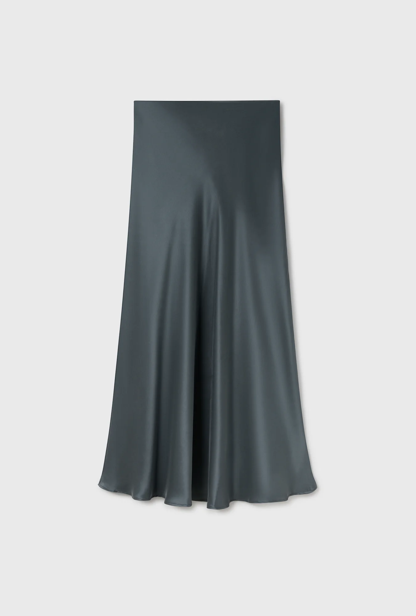 Long Bias Cut Skirt Slate - Image 6