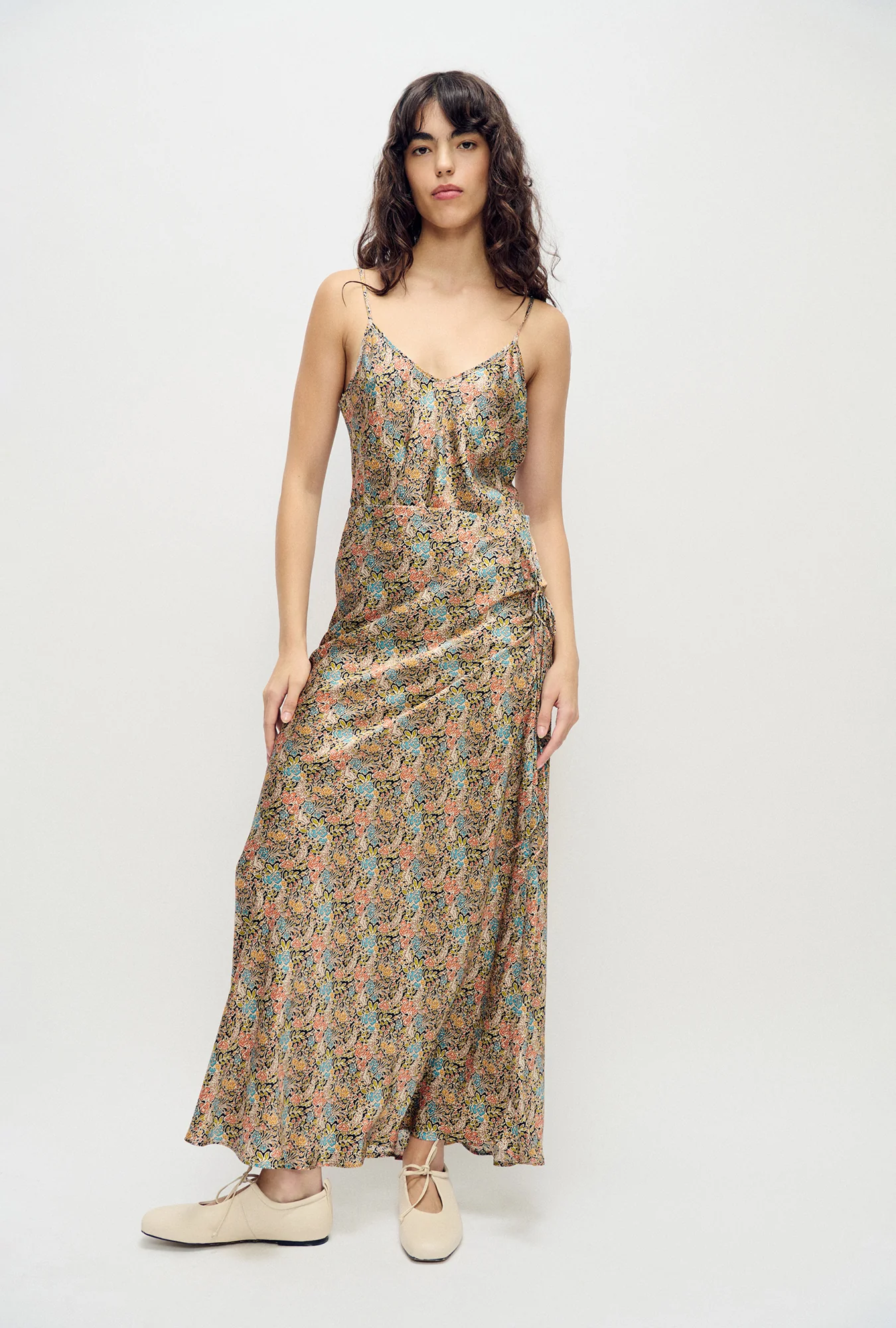 Long Bias Cut Skirt Sugar Floral - Image 2