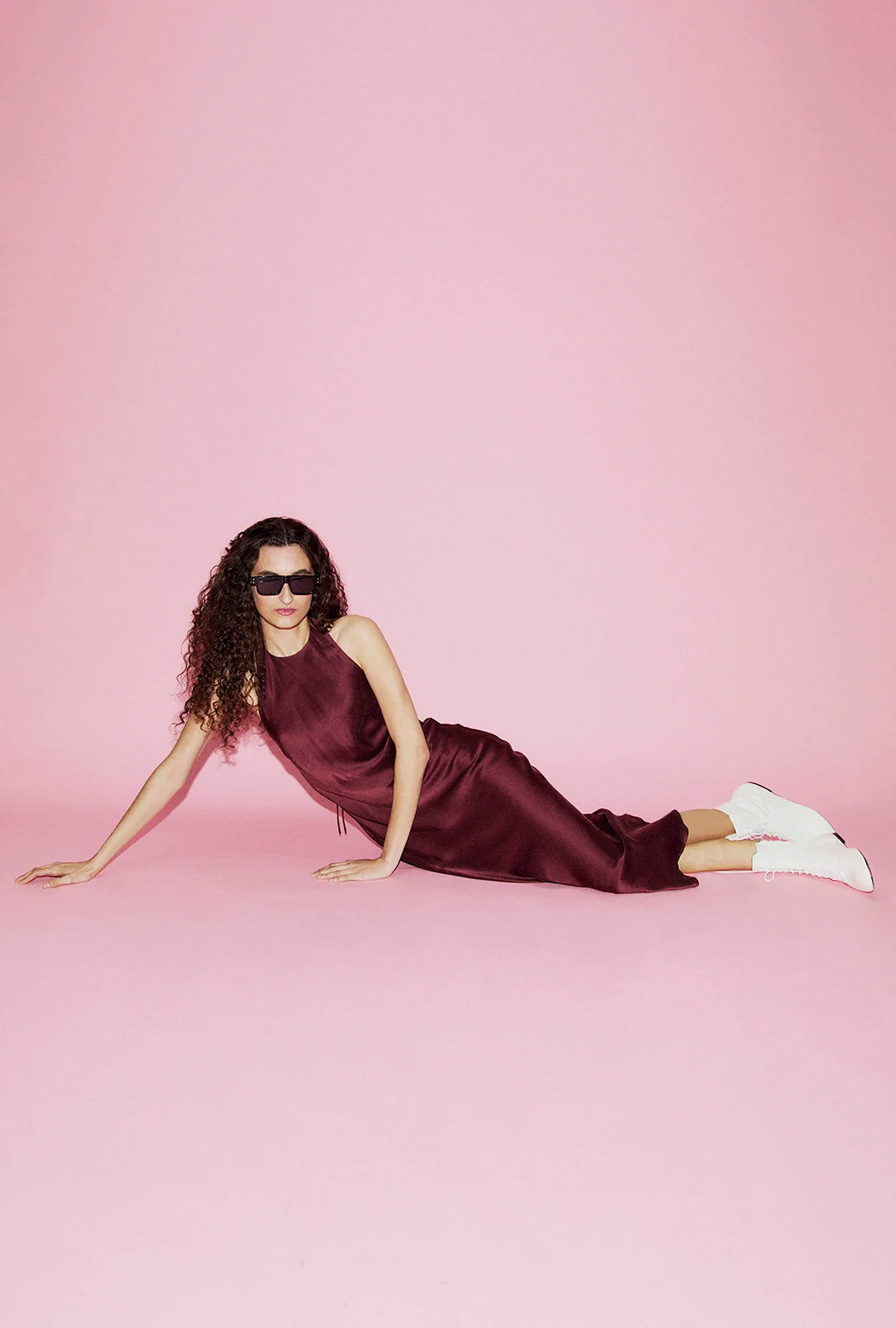 Long Halter Dress Deadleaf - Image 3