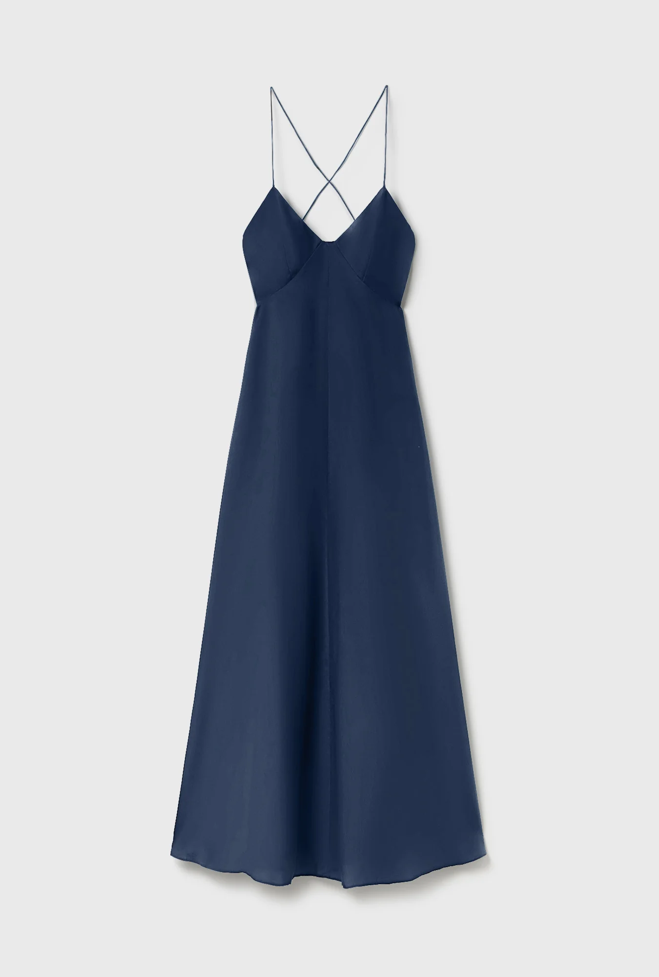 Habotai Long Maxi Dress Midnight