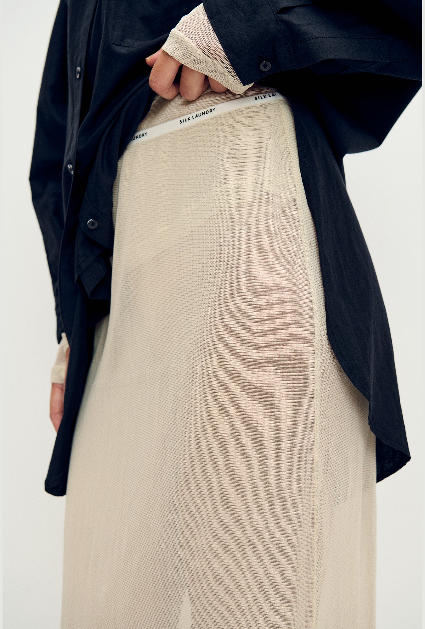 Mesh Skirt Hazelnut - Image 4