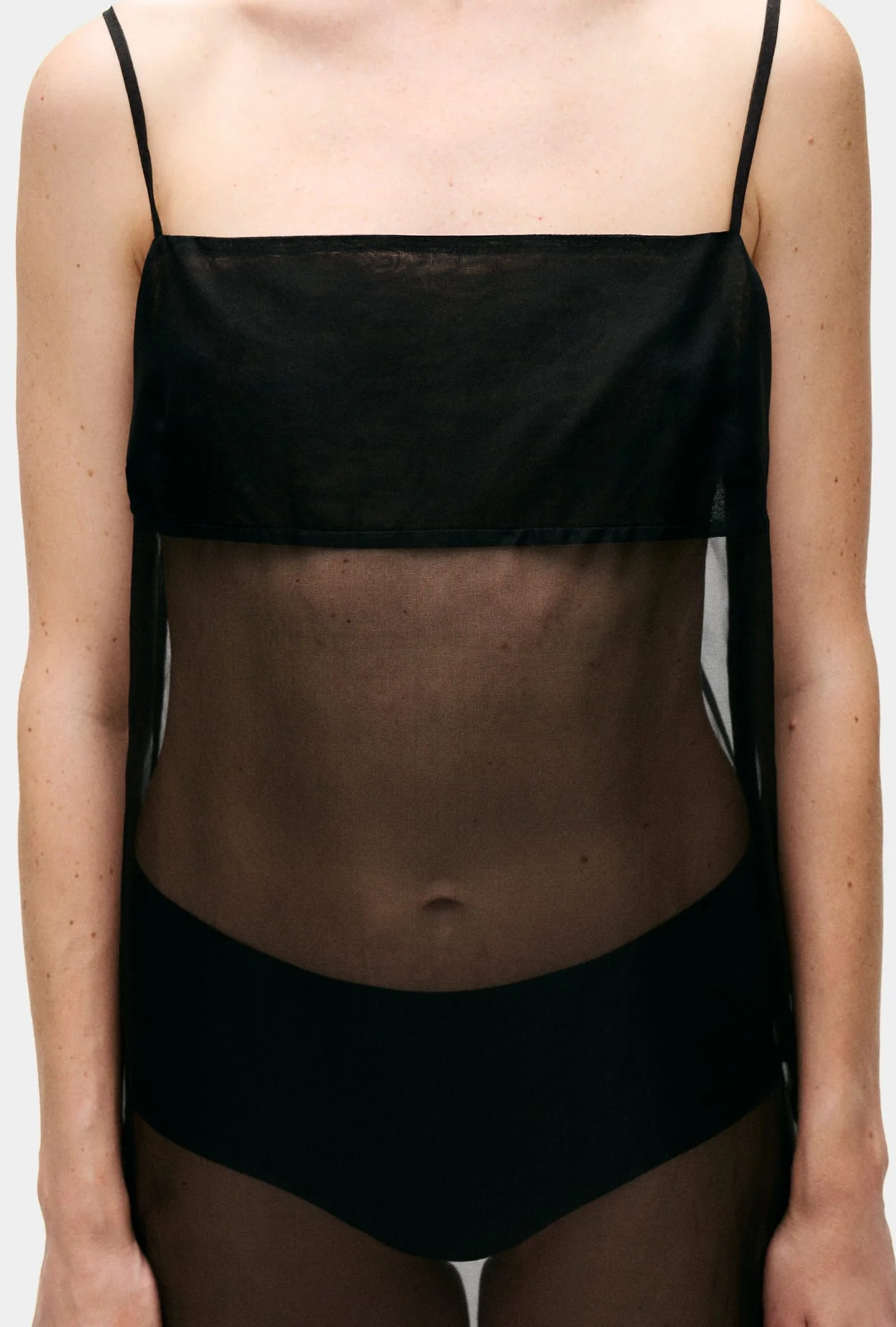 Organza A-Line Dress Black - Image 4