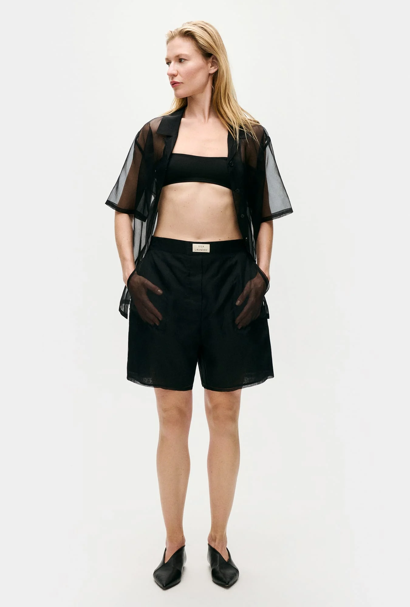 Organza Boxer Shorts Black - Image 2