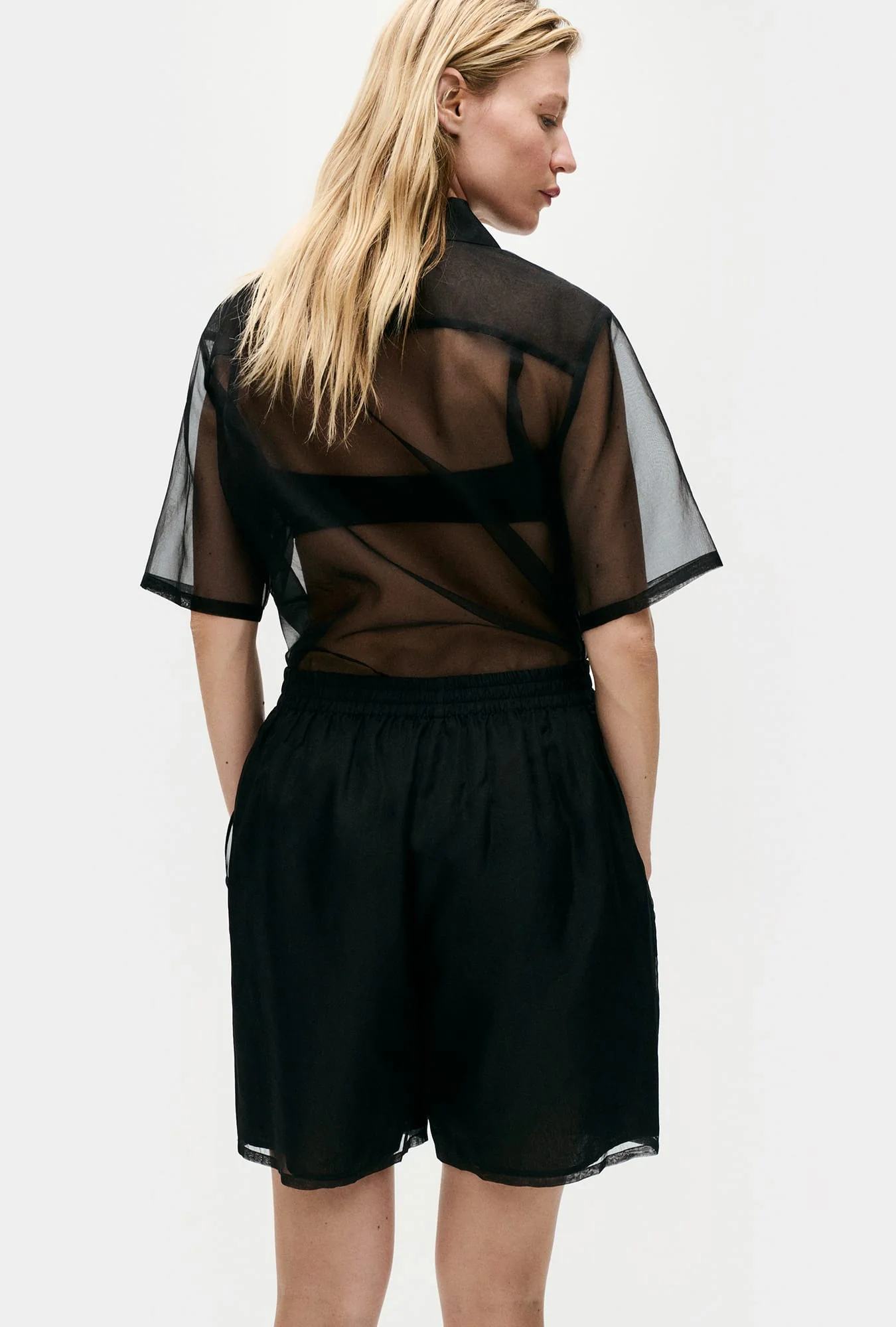 Organza Boxer Shorts Black - Image 3
