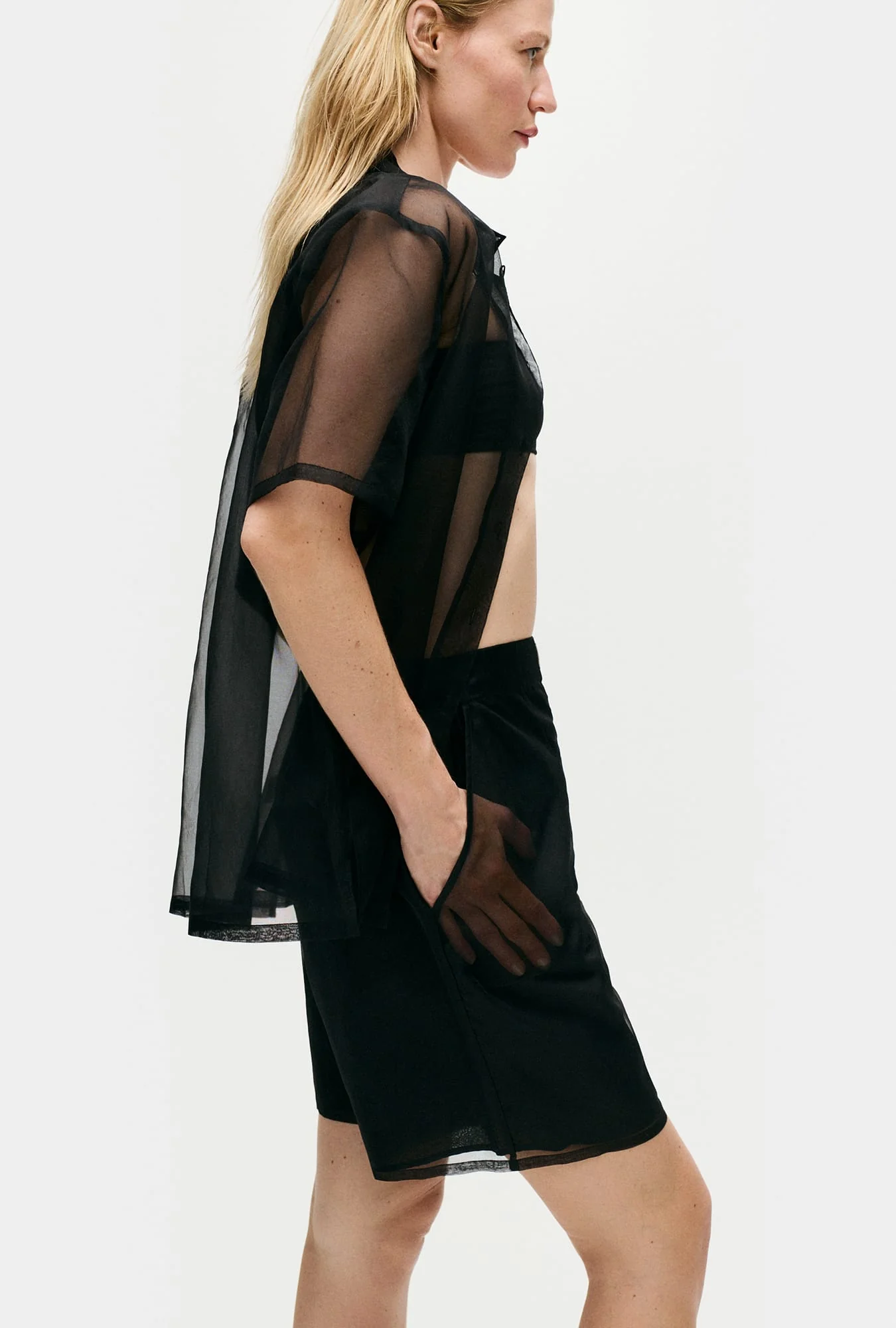 Organza Boxer Shorts Black - Image 4