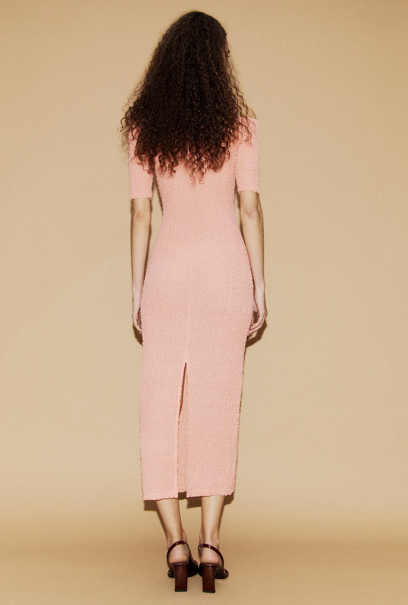 Pebble Off The Shoulder Dress Orchid - Image 3
