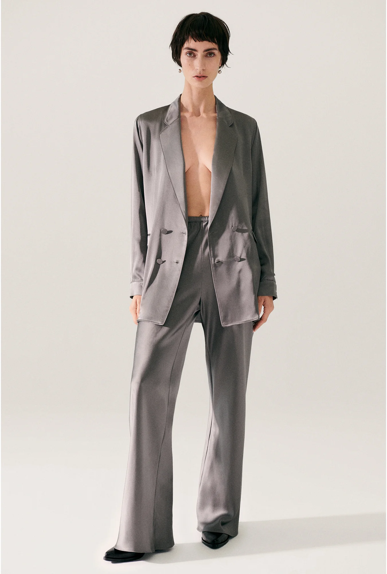Relaxed Blazer Grey Pearl - Image 5