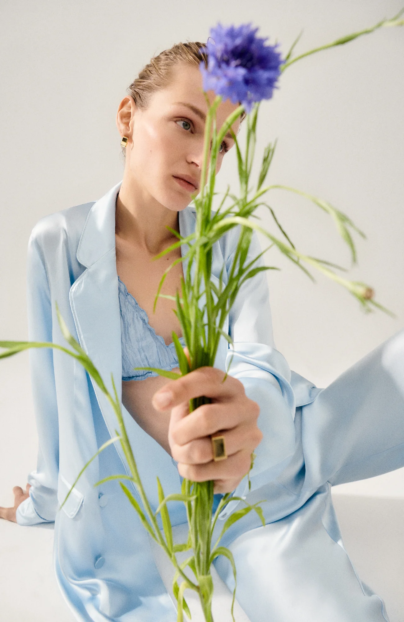 Relaxed Blazer Sky - Image 6