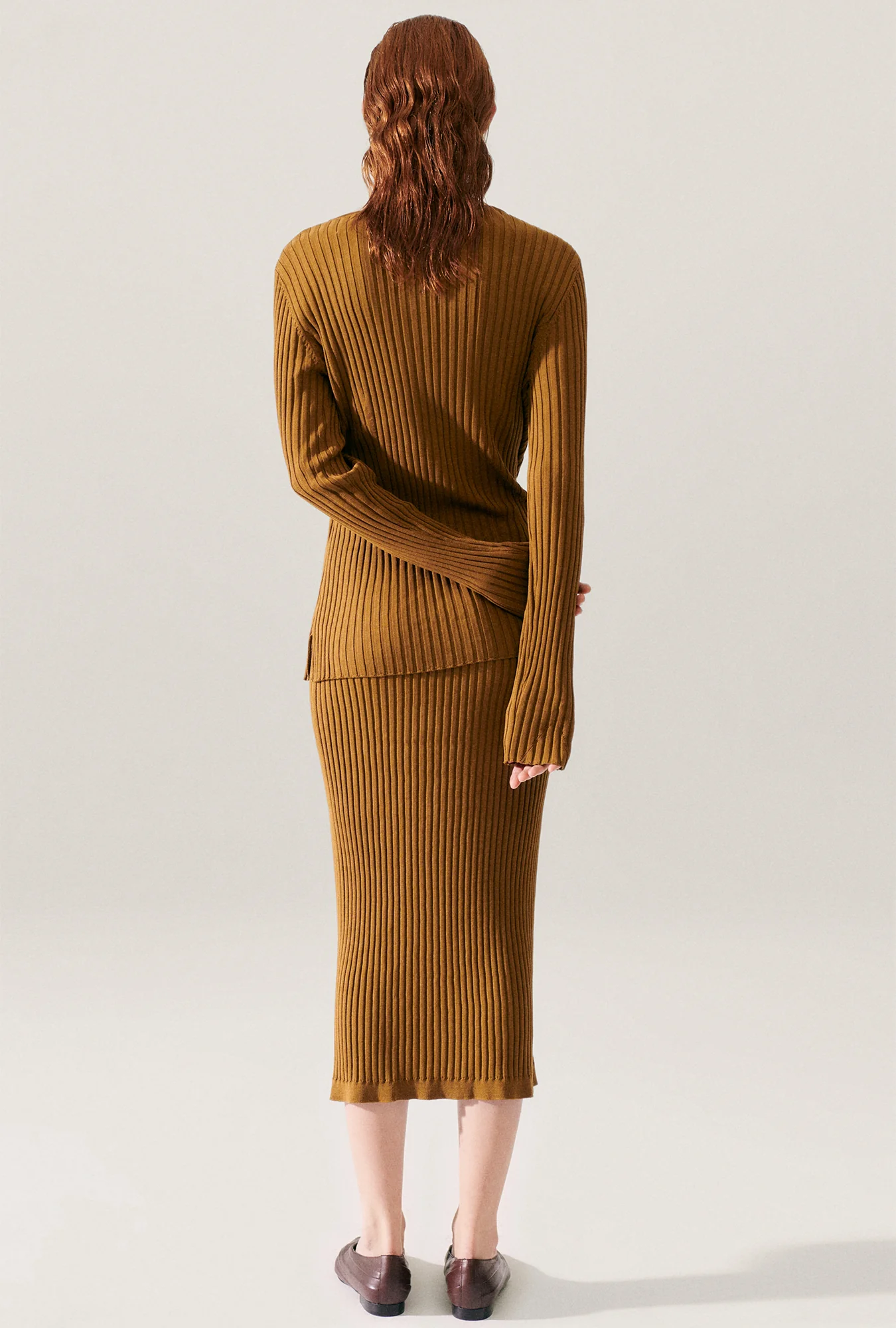 Ribbed Straight Skirt Drought - Image 5