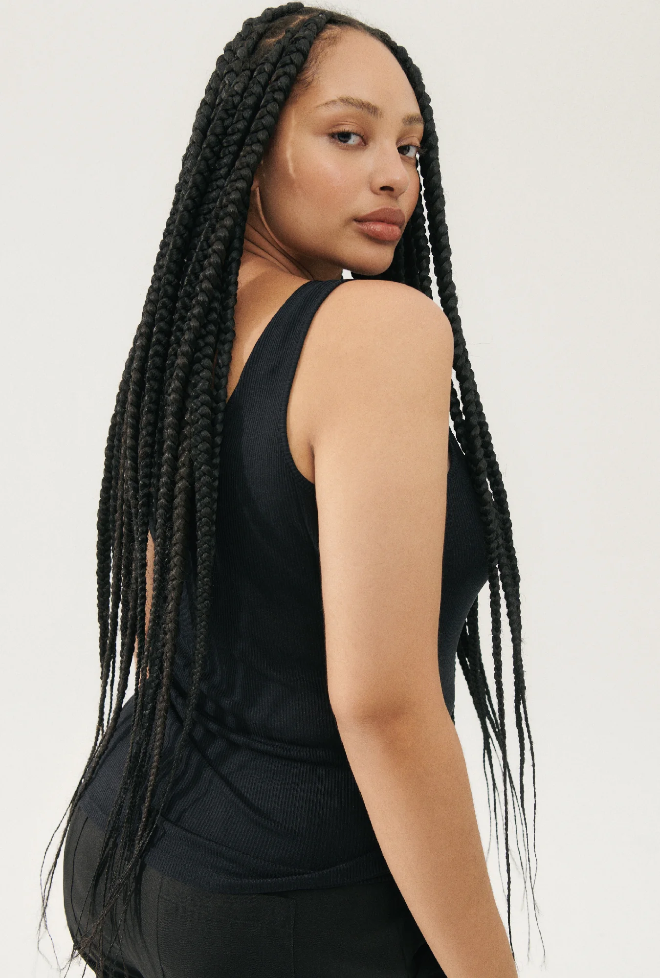 Ribbed Tank Black - Image 3