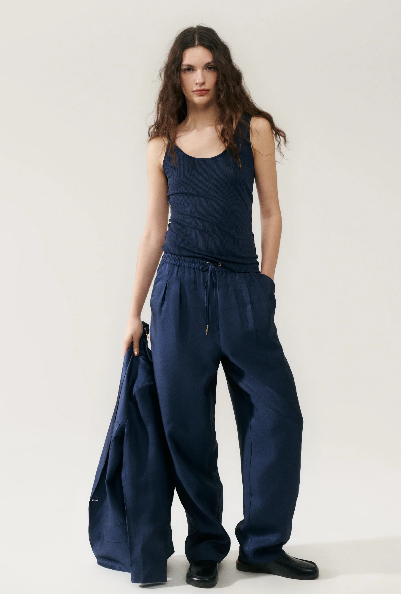 Ribbed Tank Midnight - Image 4