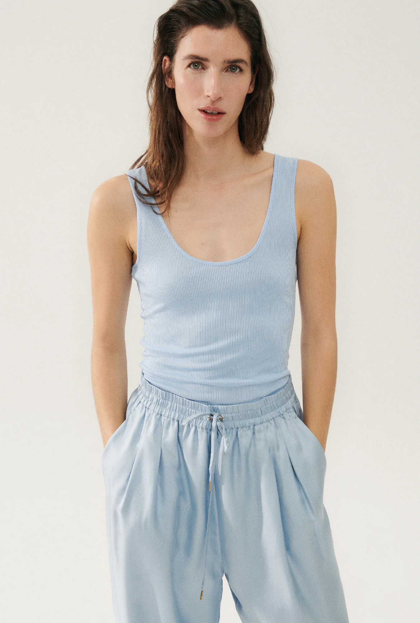 Ribbed Tank Sky - Image 2