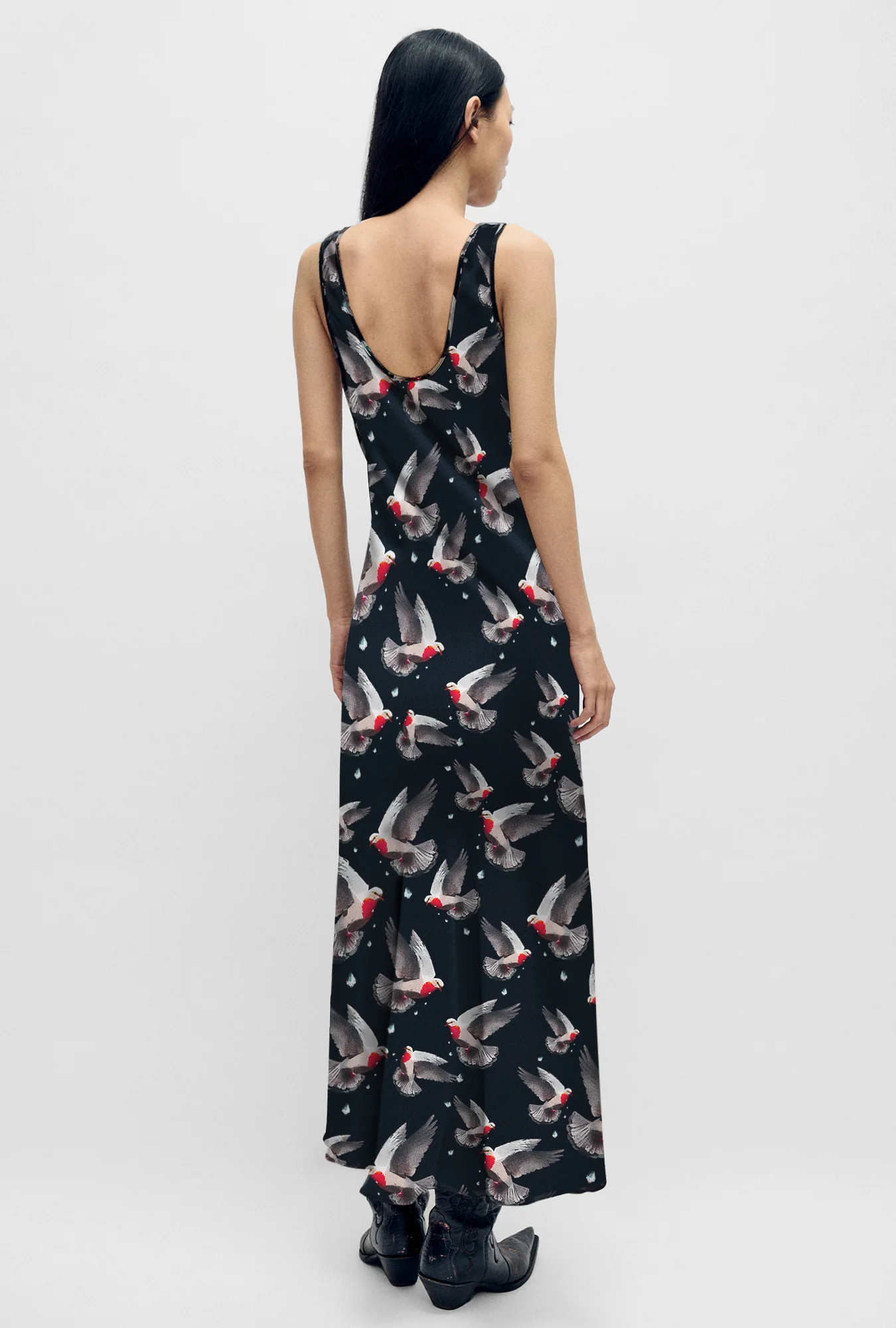 Scoop Neck Dress Bleeding Dove - Image 2