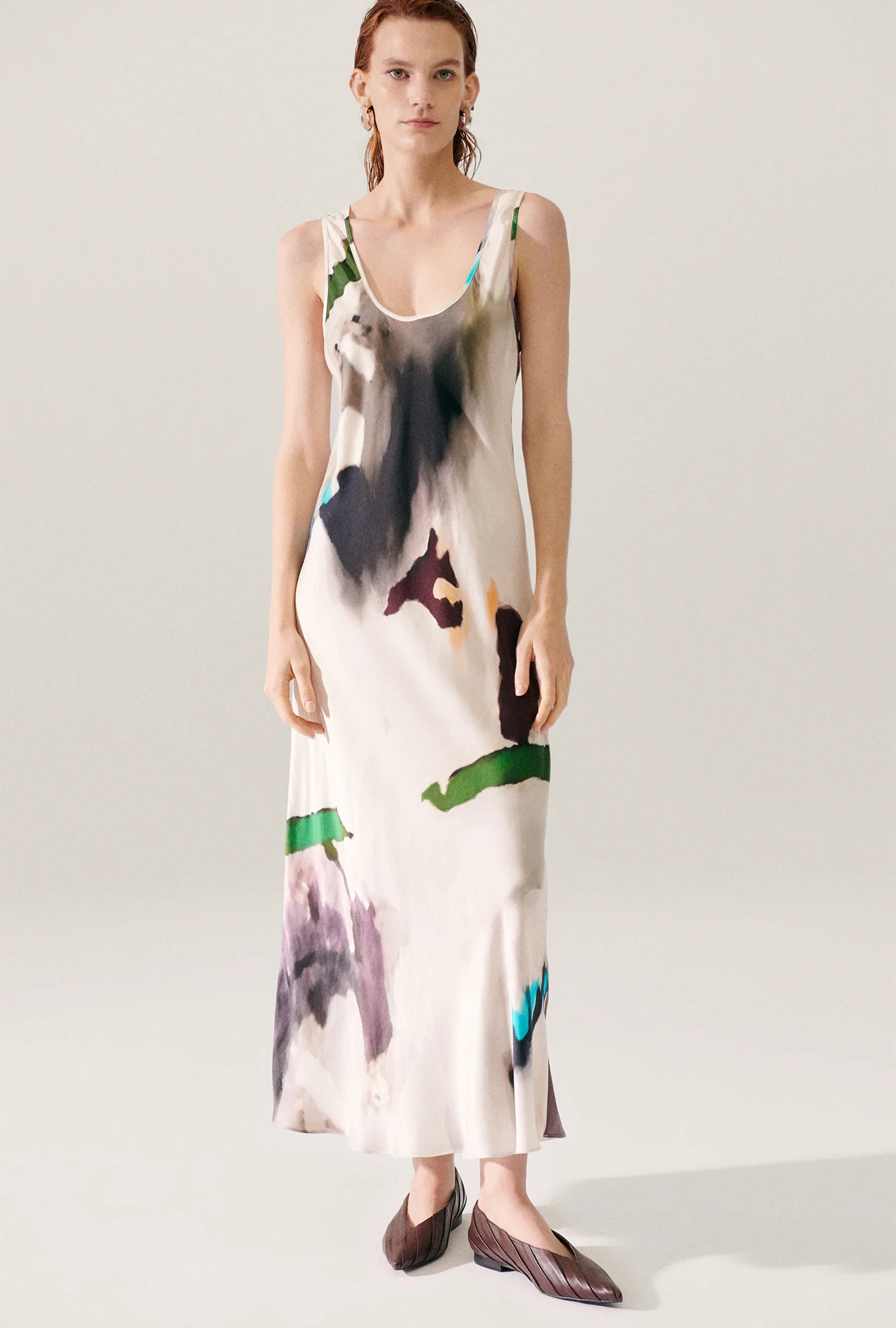 Scoop Neck Dress Phosphate - Image 2