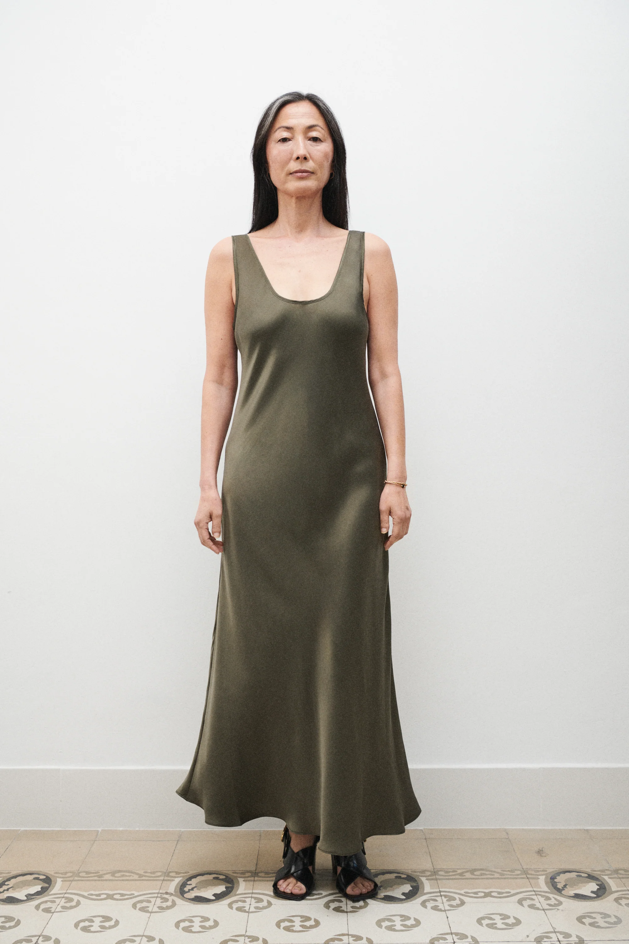 Scoop Neck Dress Pine - Image 2