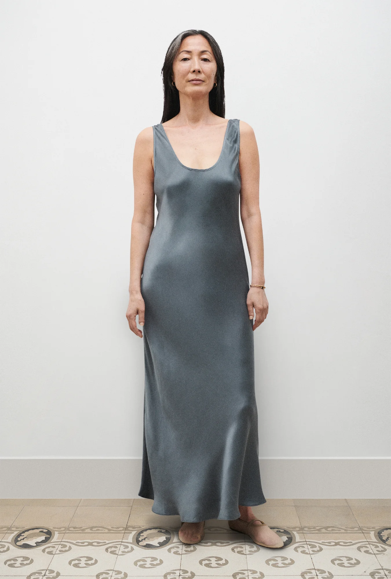 Scoop Neck Dress Slate - Image 2