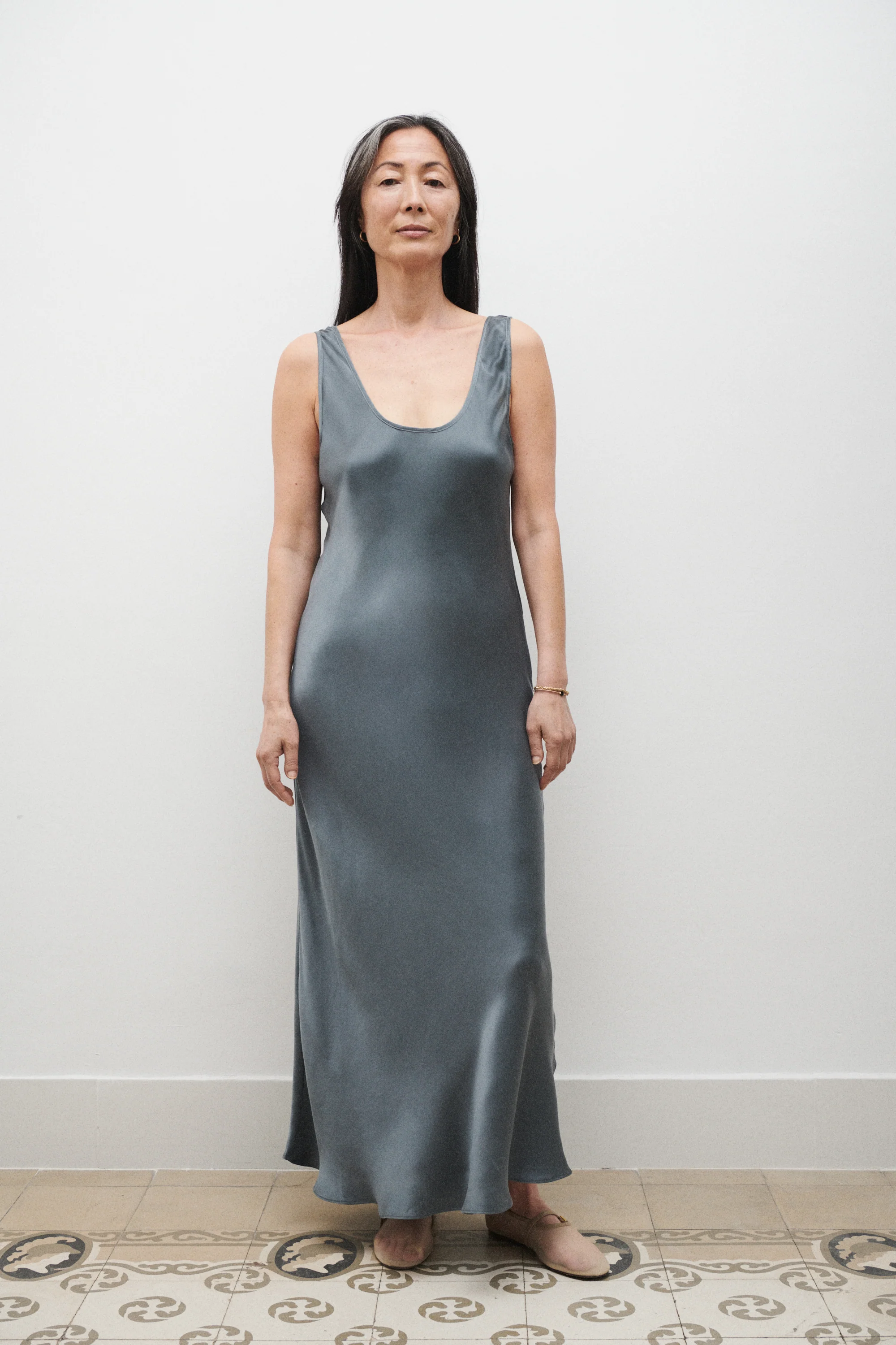 Scoop Neck Dress Slate - Image 5