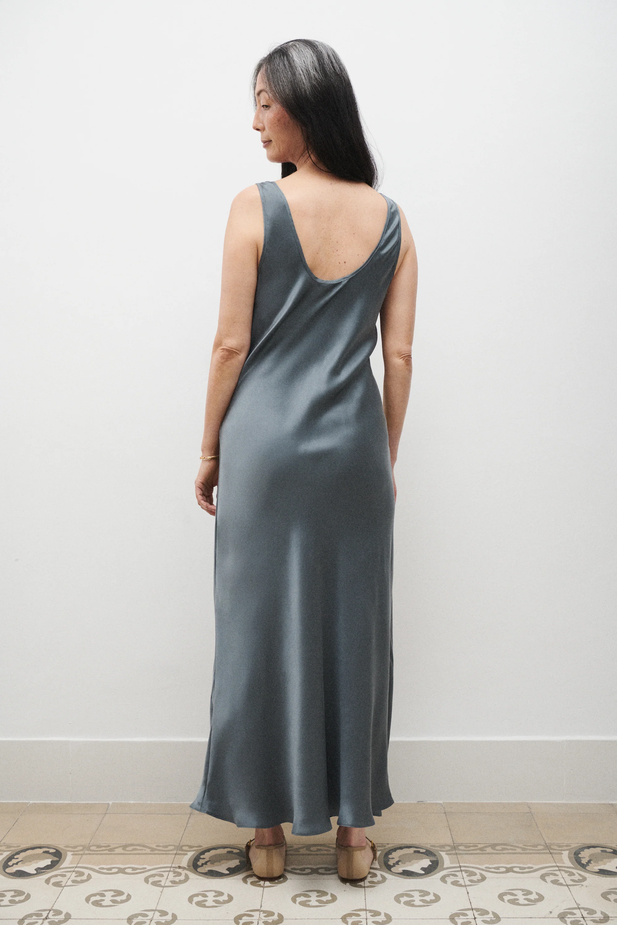 Scoop Neck Dress Slate - Image 8