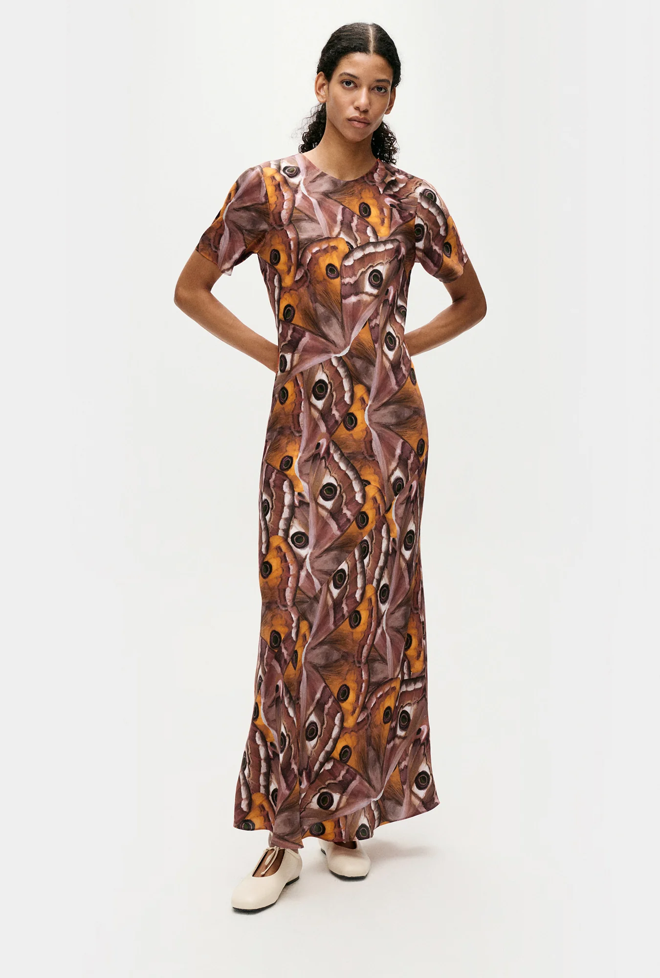 Short Sleeve Bias Dress Wingspan - Image 2