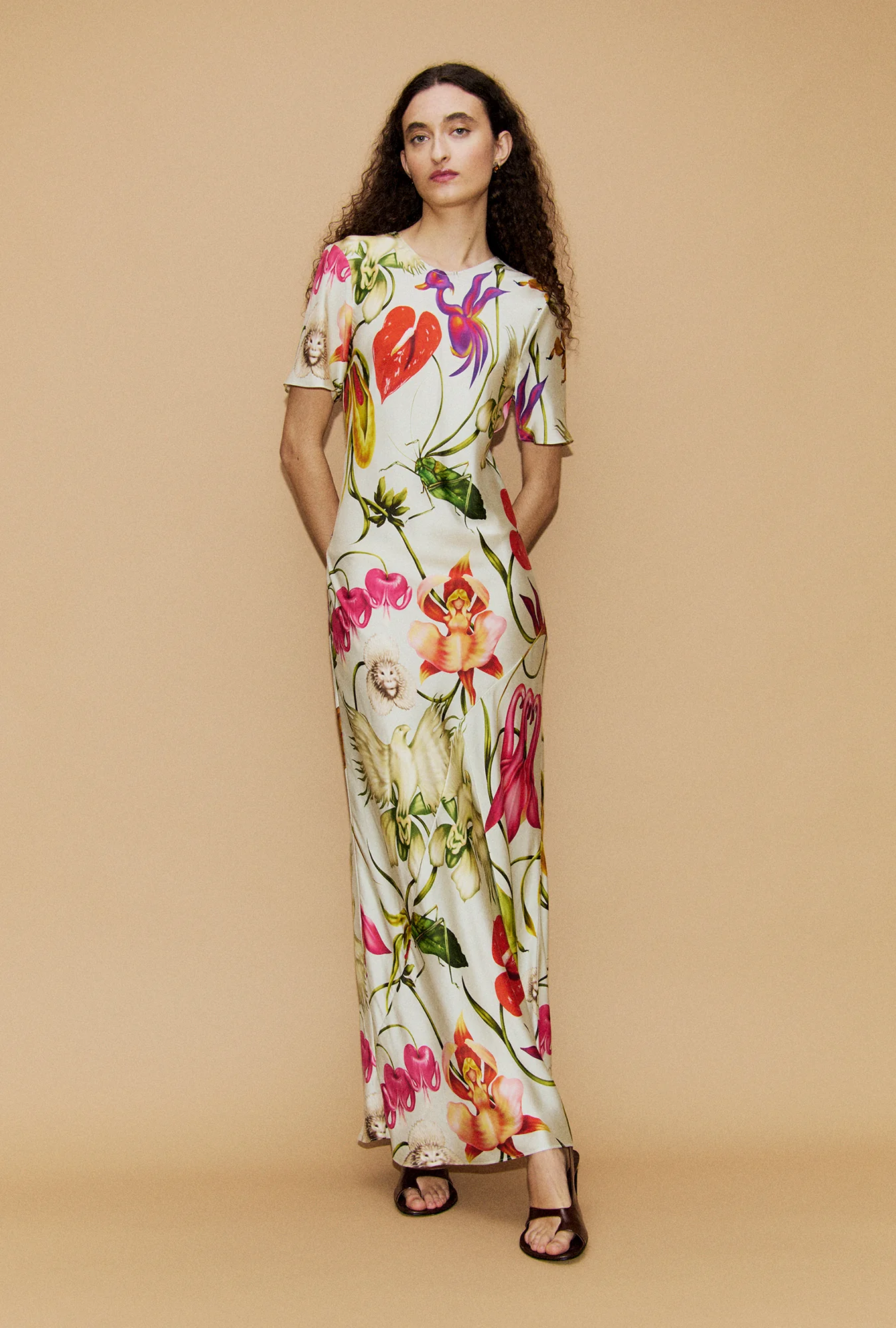 Short Sleeve Bias Dress Wonderland - Image 2