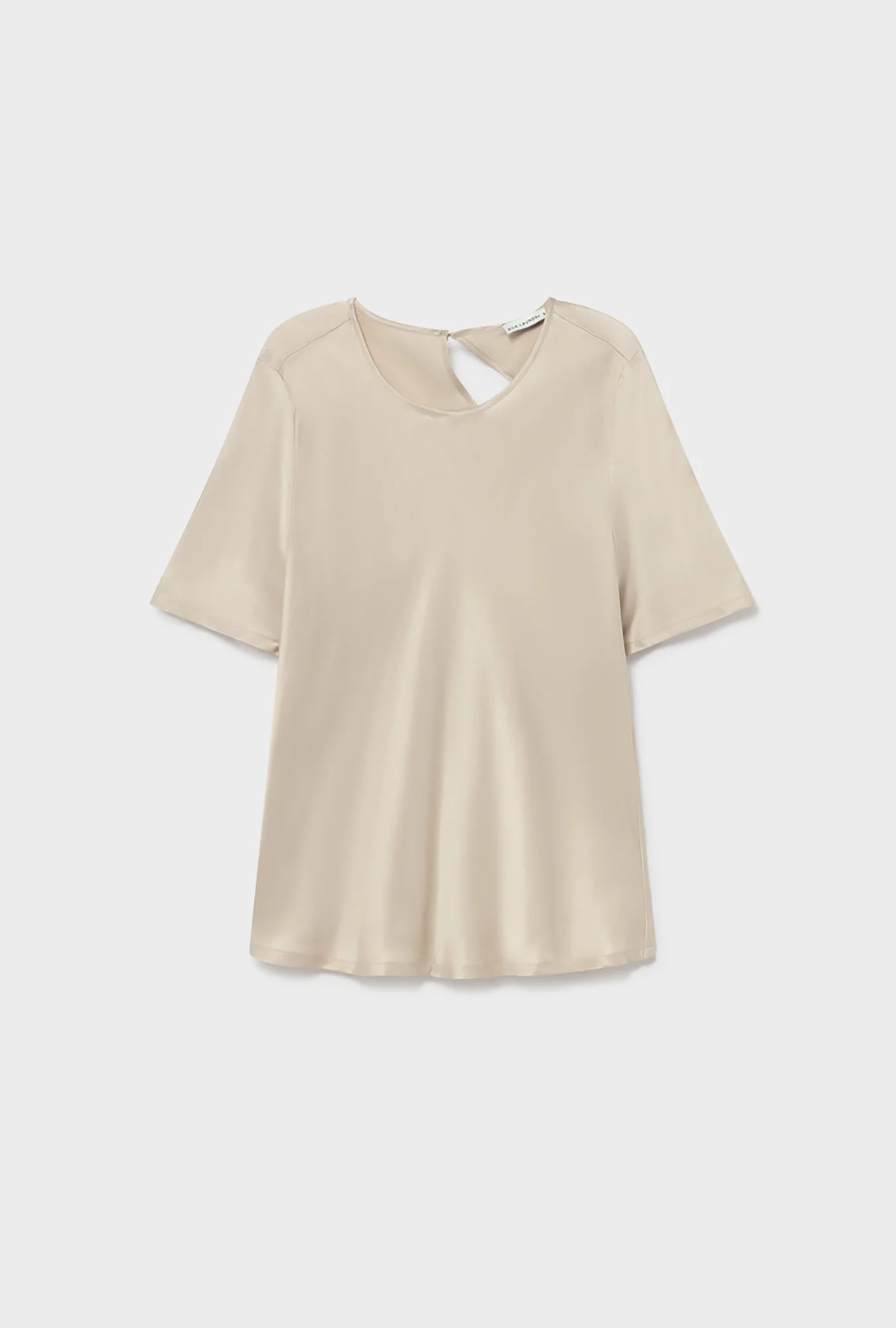 Short Sleeve Bias Top Hazelnut