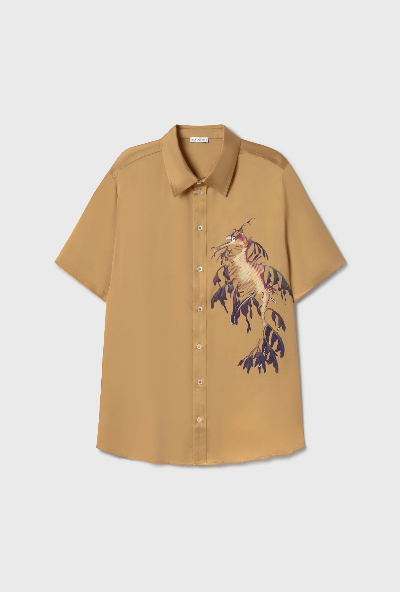 Short Sleeve Boyfriend Shirt Seahorse