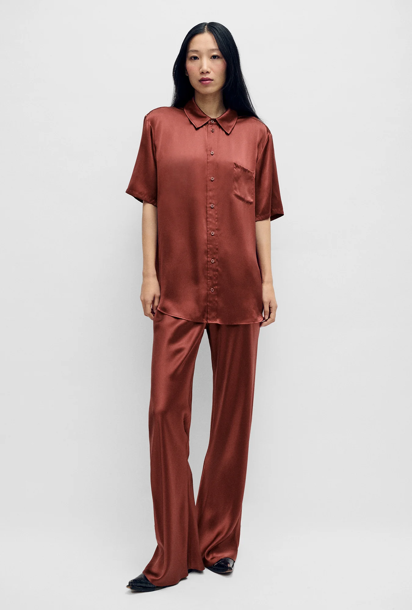 Short Sleeve Boyfriend Shirt Canyon - Image 2